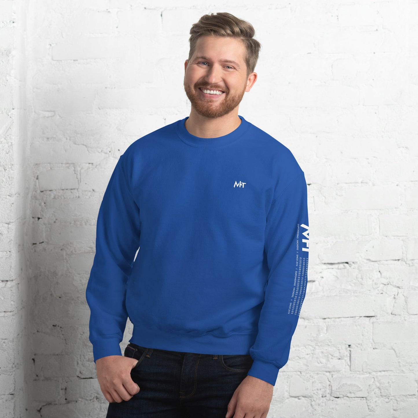 Cyber Security Blue Team V13 - Unisex Sweatshirt ( Back Print ) by DarkByteGear