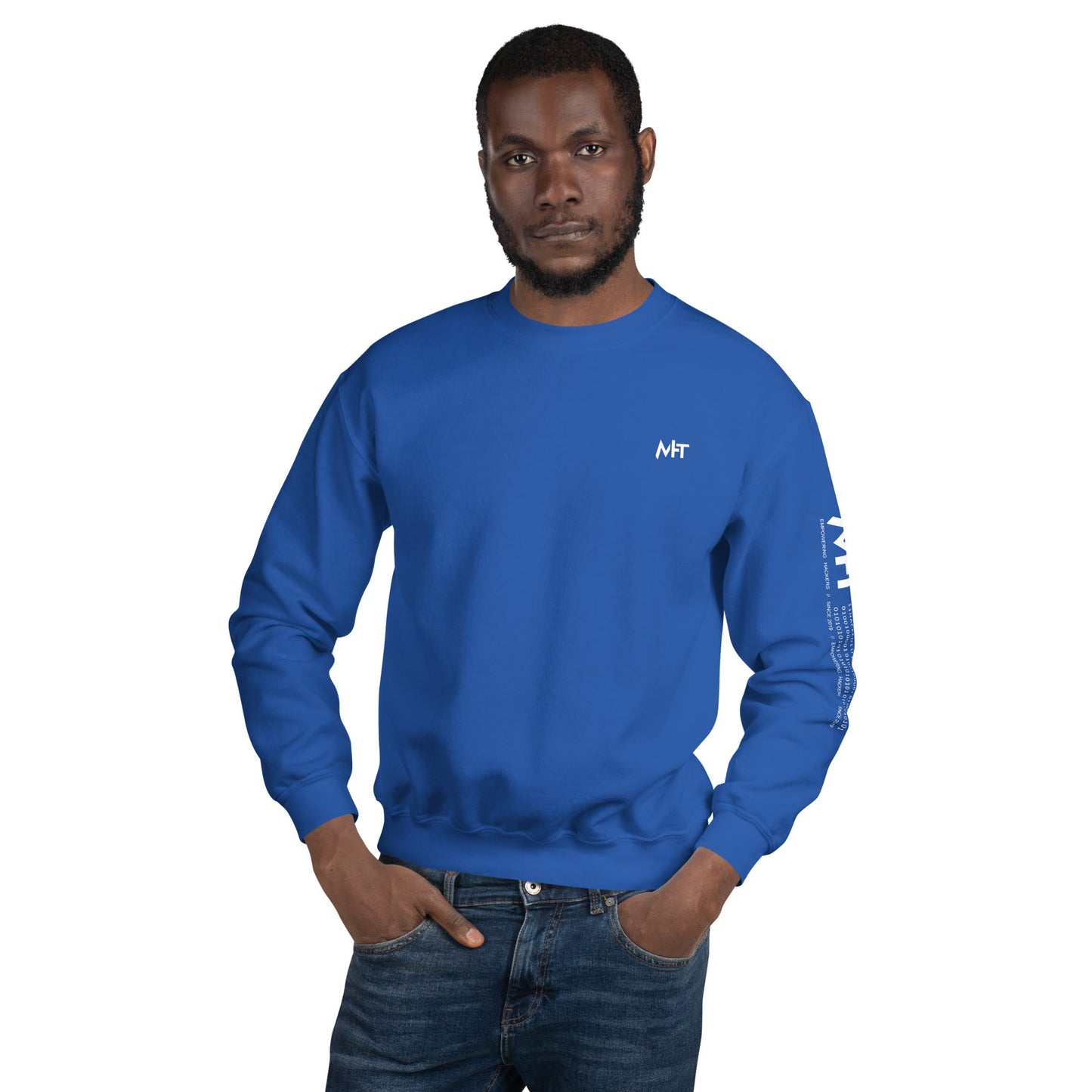 Cyber Security Blue Team V17 - Unisex Sweatshirt ( Back Print ) by DarkByteGear