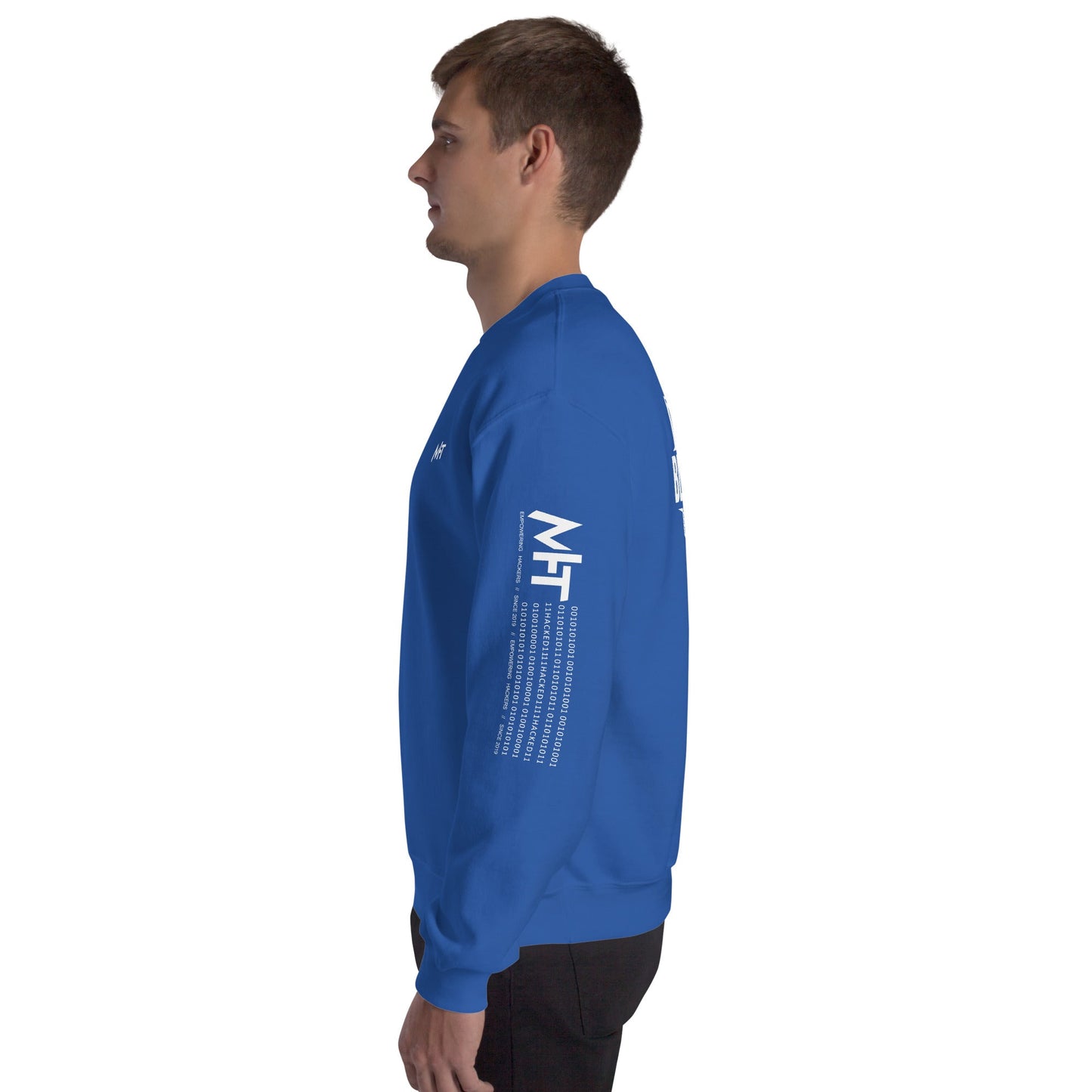 Cyber Security Blue Team V1 - Unisex Sweatshirt ( Back Print ) by DarkByteGear