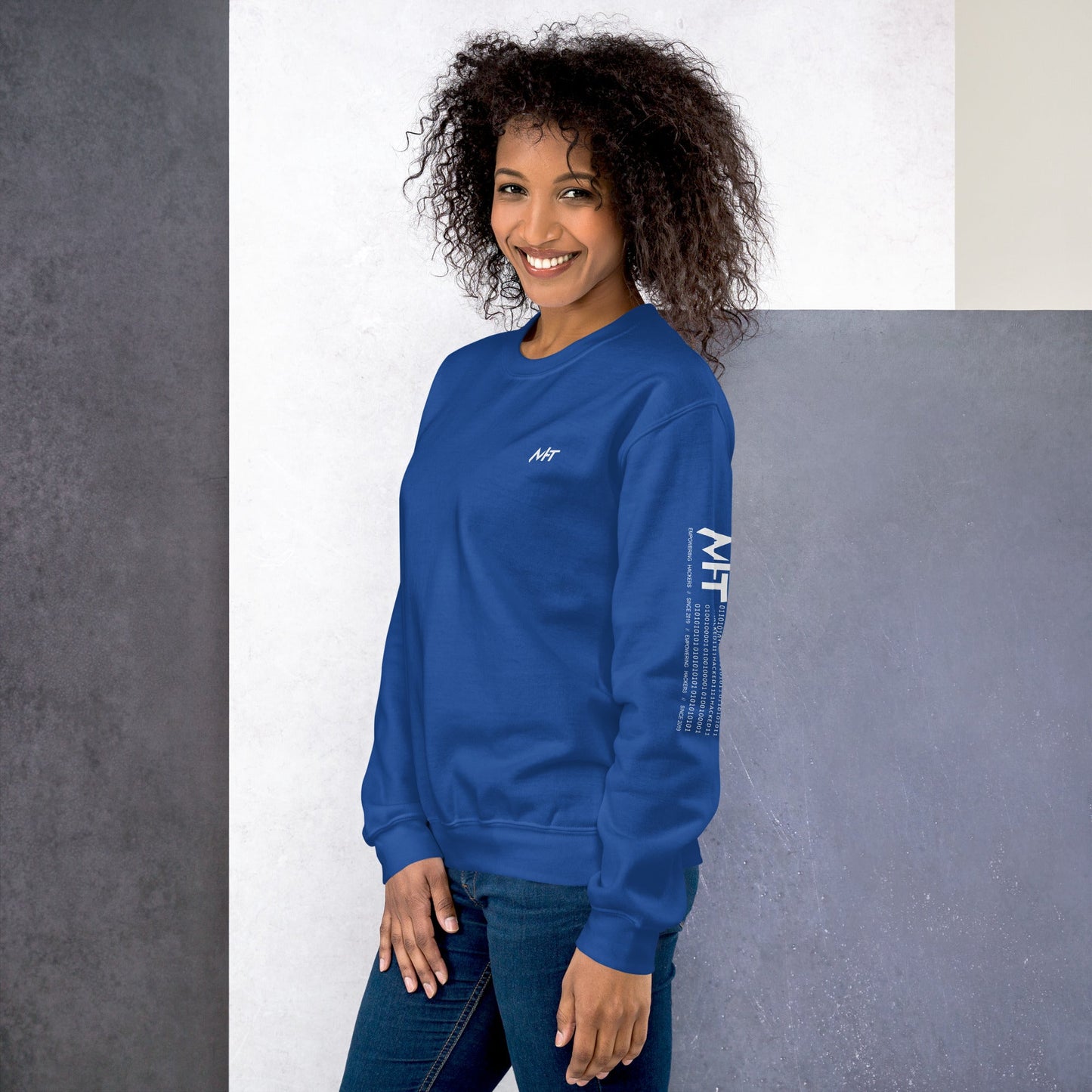 Cyber Security Blue Team V8 - Unisex Sweatshirt ( Back Print ) by DarkByteGear