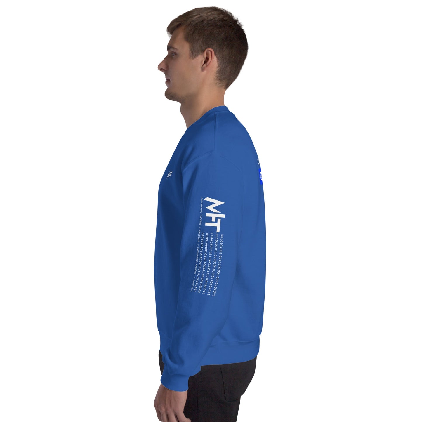 Cyber Security Blue Team V12 - Unisex Sweatshirt ( Back Print ) by DarkByteGear