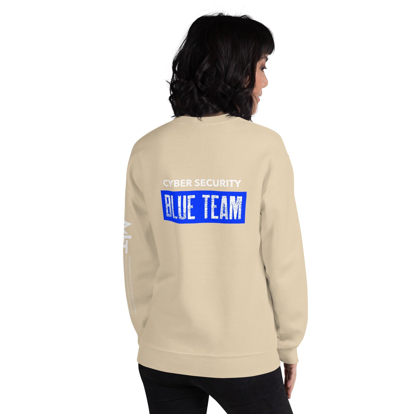 Cyber Security Blue Team V5 - Unisex Sweatshirt ( Back Print ) by DarkByteGear