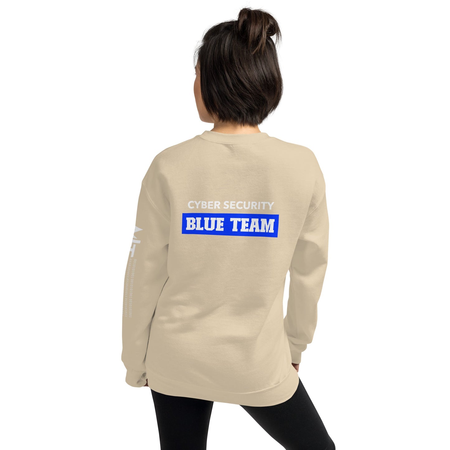Cyber Security Blue Team V10 - Unisex Sweatshirt ( Back Print ) by DarkByteGear