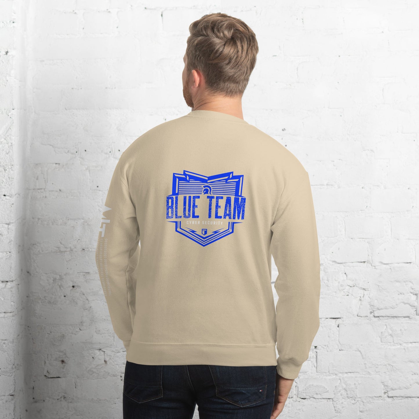 Cyber Security Blue Team V13 - Unisex Sweatshirt ( Back Print ) by DarkByteGear