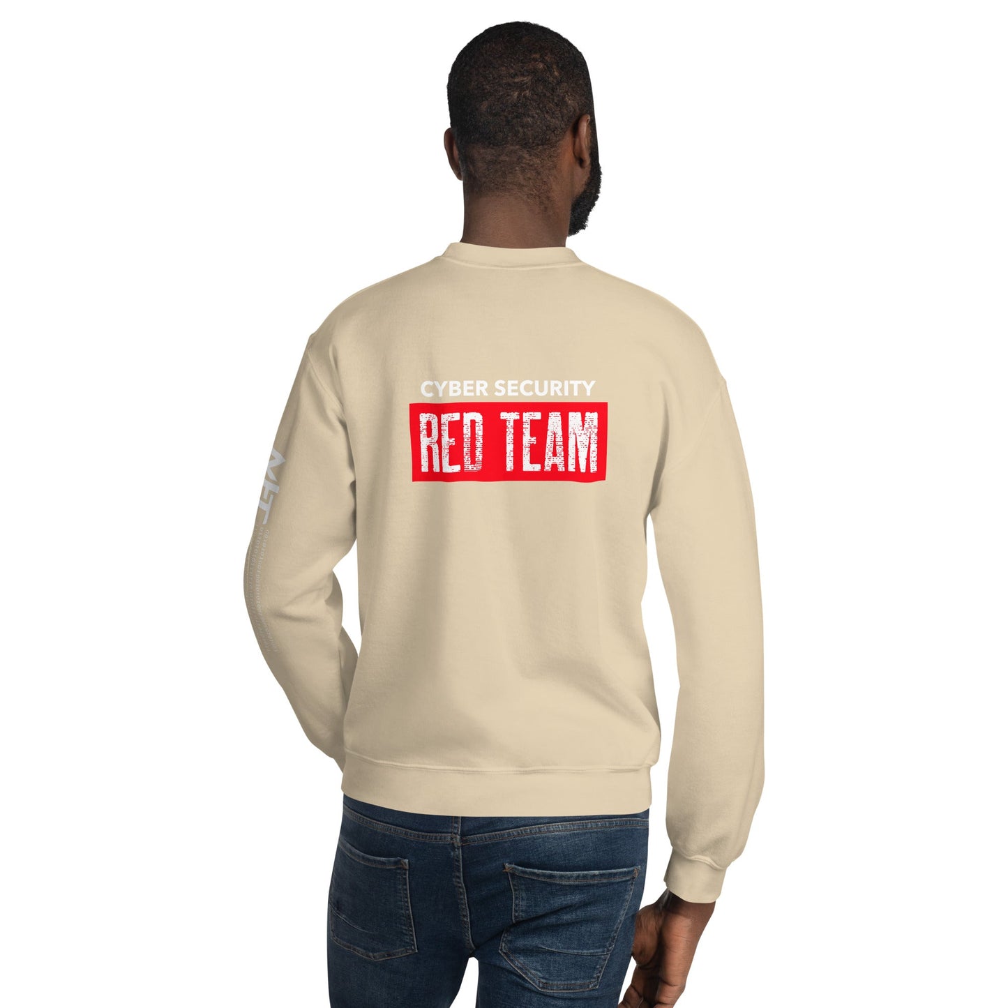 Cyber Security Red Team V1 - Unisex Sweatshirt ( Back Print ) by DarkByteGear