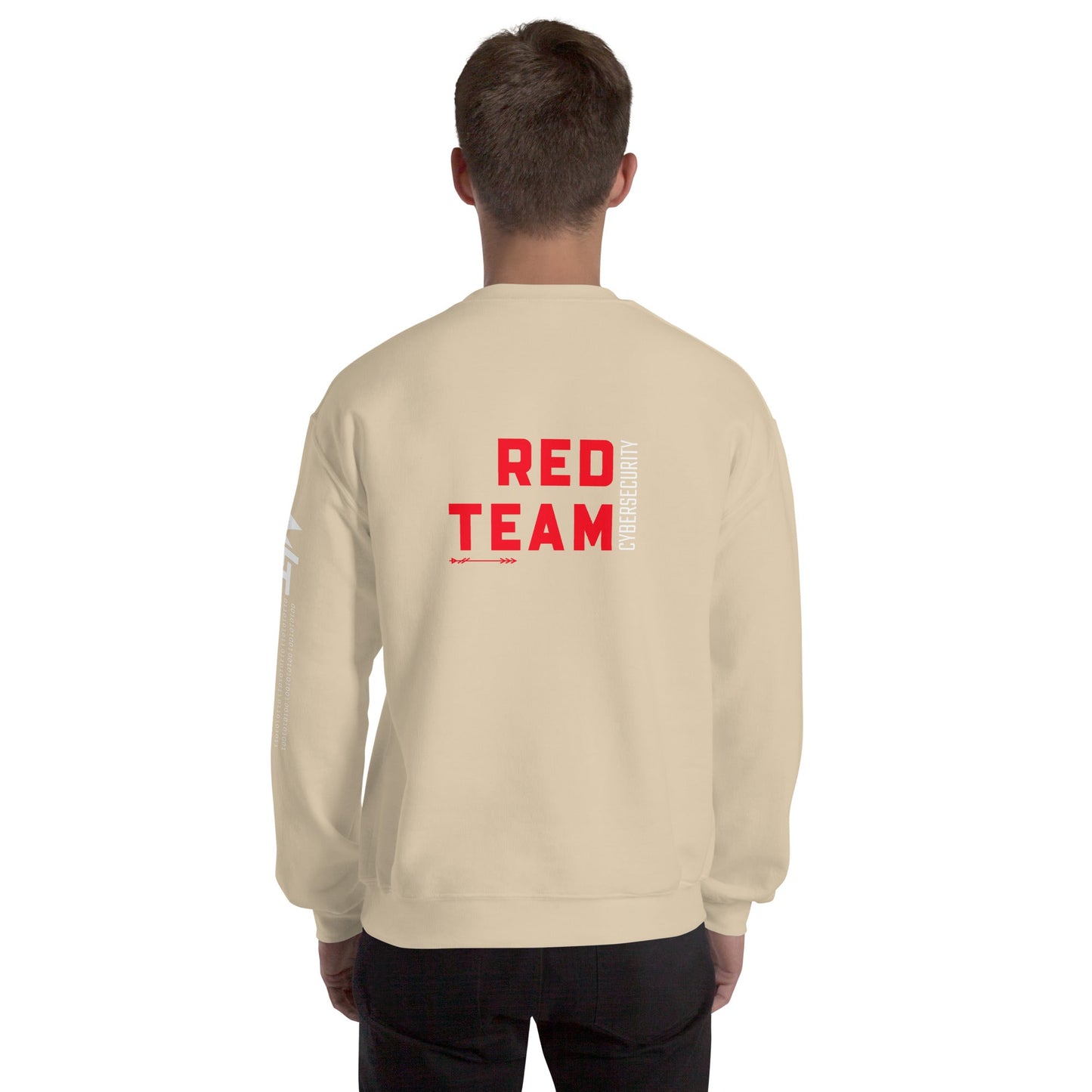 Cyber Security Red Team V7 - Unisex Sweatshirt ( Back Print ) by DarkByteGear