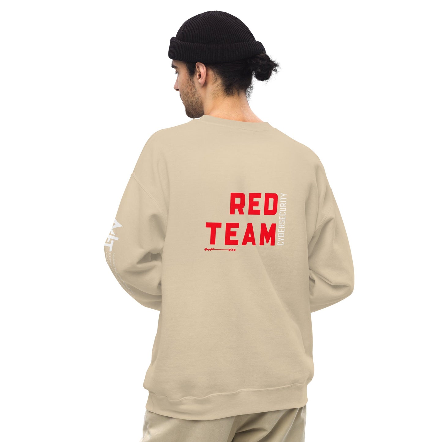 Cyber Security Red Team V7 - Unisex Sweatshirt ( Back Print ) by DarkByteGear
