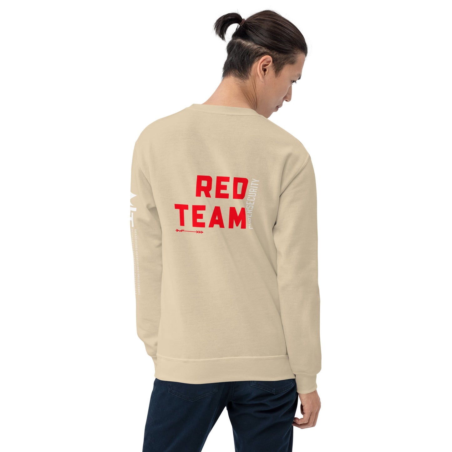 Cyber Security Red Team V7 - Unisex Sweatshirt ( Back Print ) by DarkByteGear