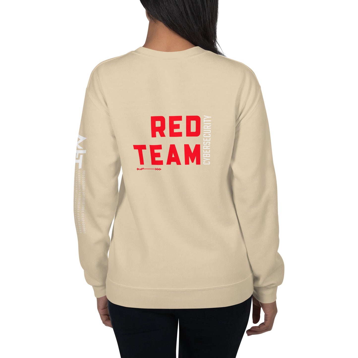 Cyber Security Red Team V7 - Unisex Sweatshirt ( Back Print ) by DarkByteGear