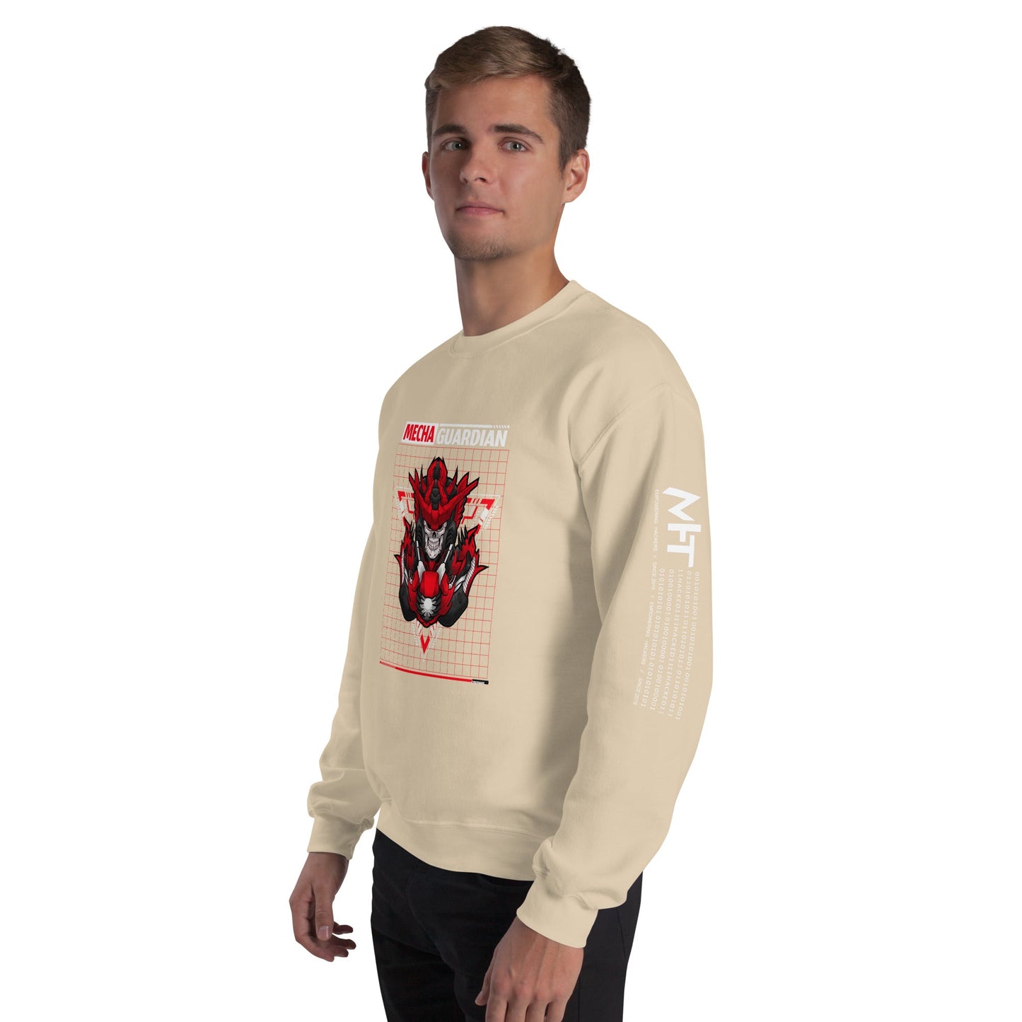 Red Mecha Guardian - Unisex Sweatshirt by DarkByteGear
