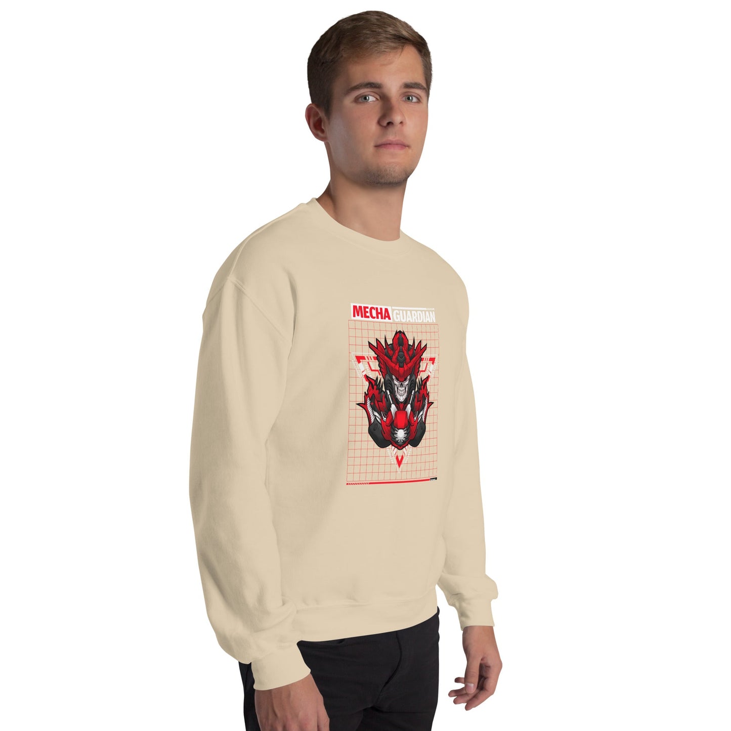 Red Mecha Guardian - Unisex Sweatshirt by DarkByteGear