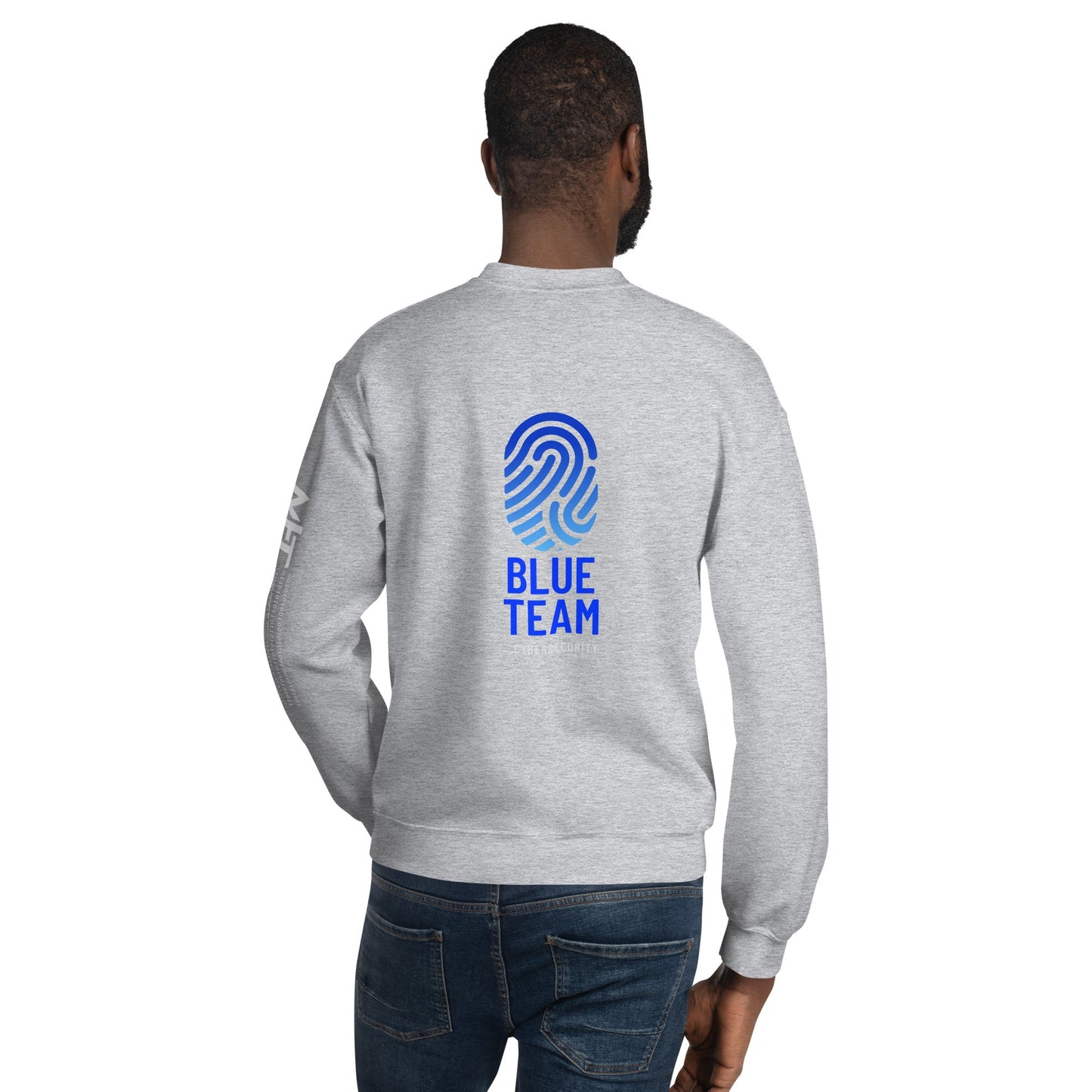 Cyber Security Blue Team v2 - Unisex Sweatshirt ( Back Print ) by DarkByteGear