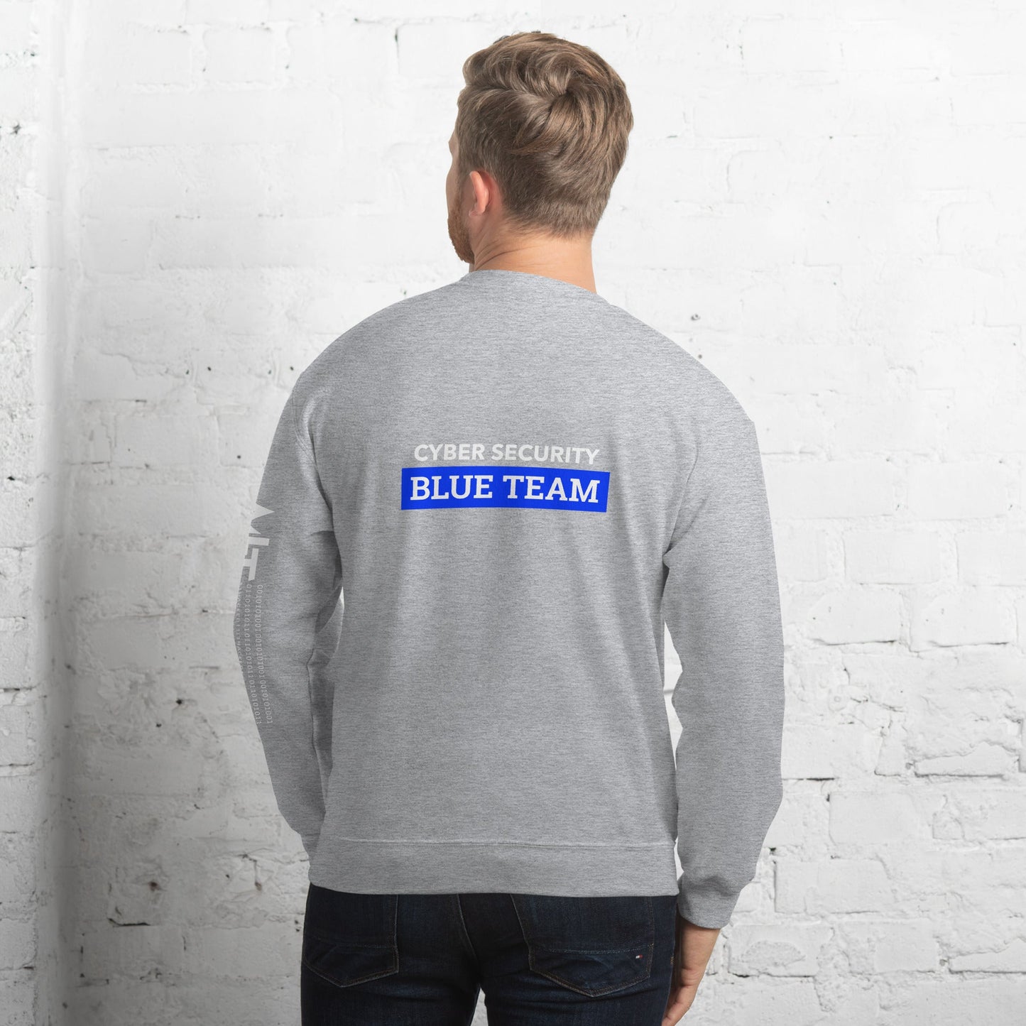 Cyber Security Blue Team V6 - Unisex Sweatshirt ( Back Print ) by DarkByteGear