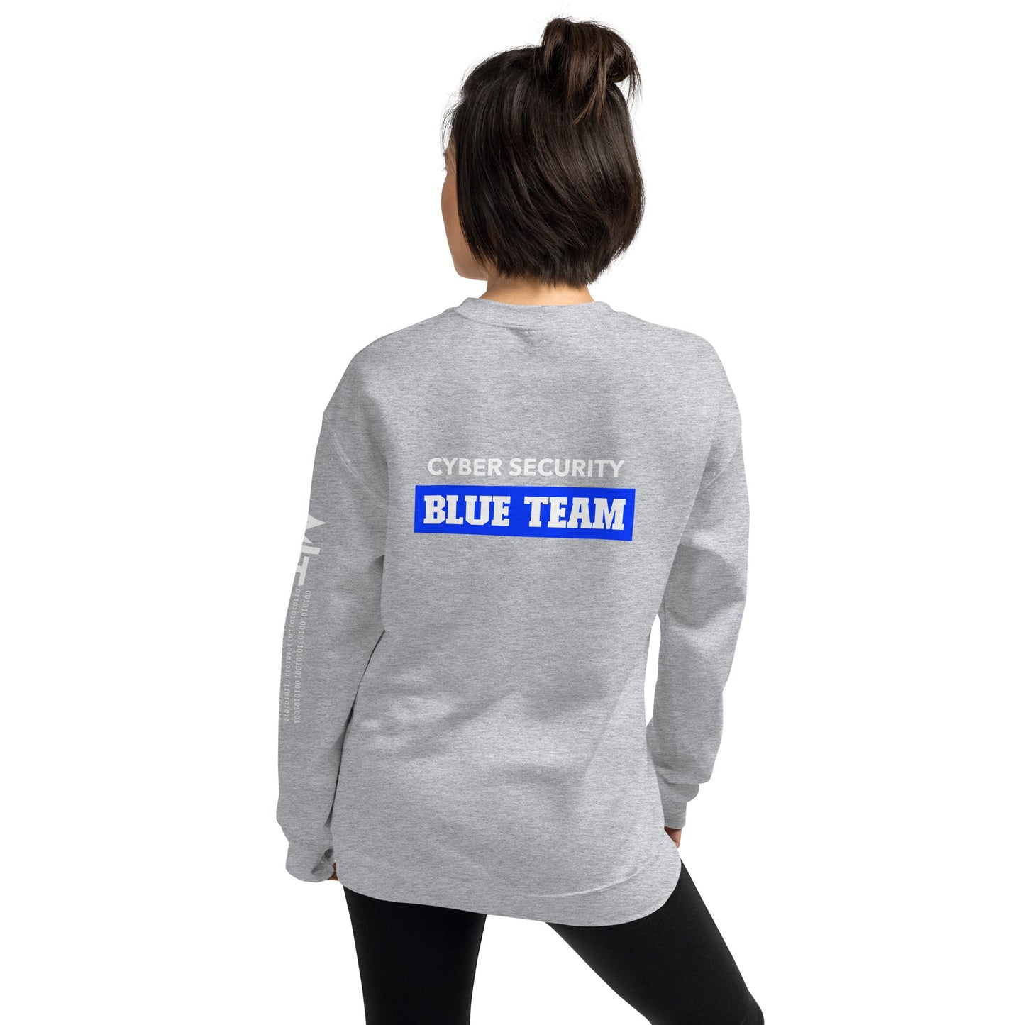 Cyber Security Blue Team V10 - Unisex Sweatshirt ( Back Print ) by DarkByteGear