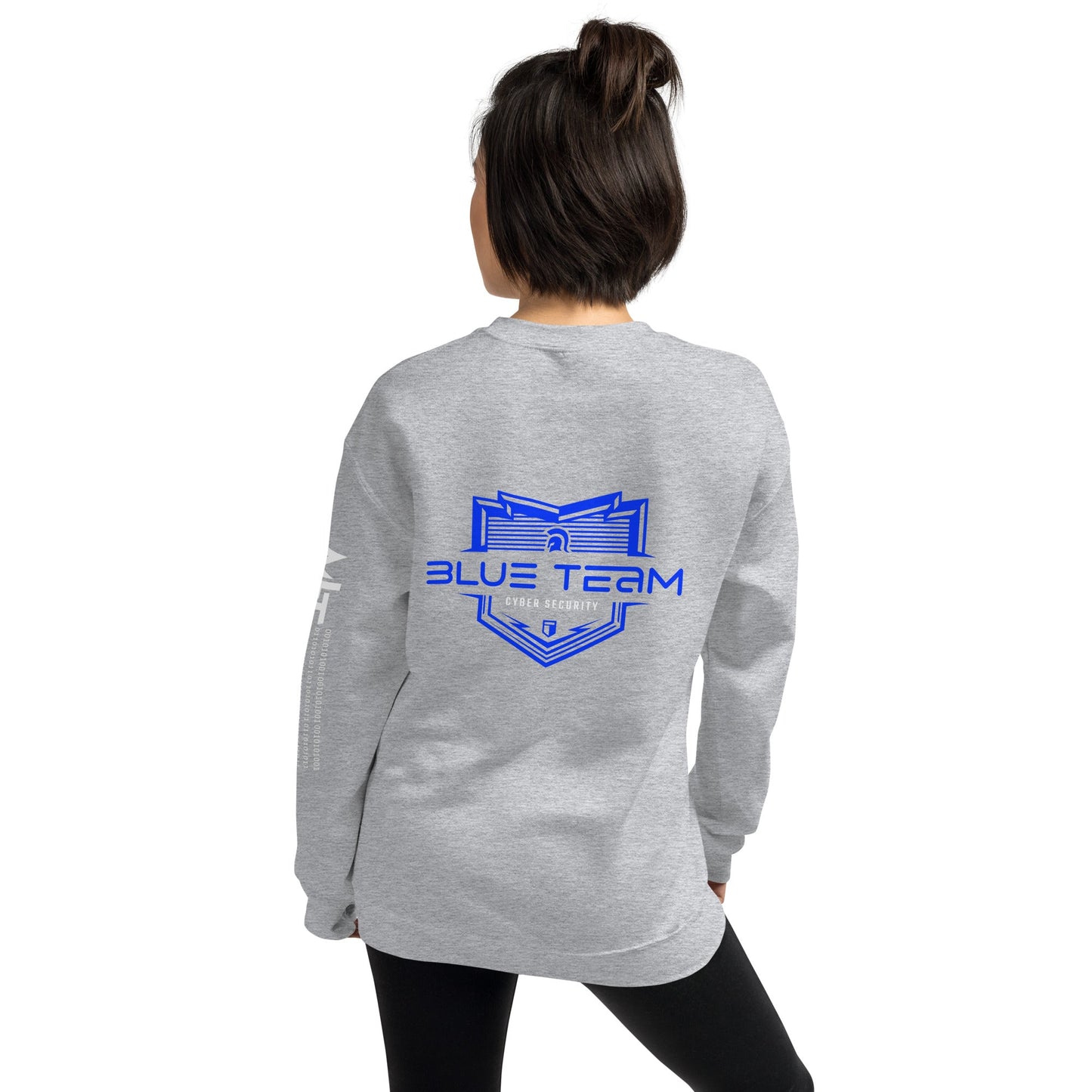 Cyber Security Blue Team V15 - Unisex Sweatshirt ( Back Print ) by DarkByteGear