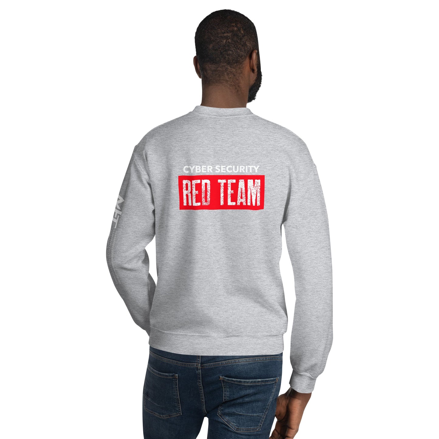 Cyber Security Red Team V1 - Unisex Sweatshirt ( Back Print ) by DarkByteGear