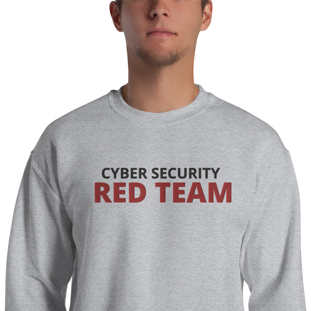 Cyber security Red Team - Unisex Sweatshirt (large embroidery) by DarkByteGear