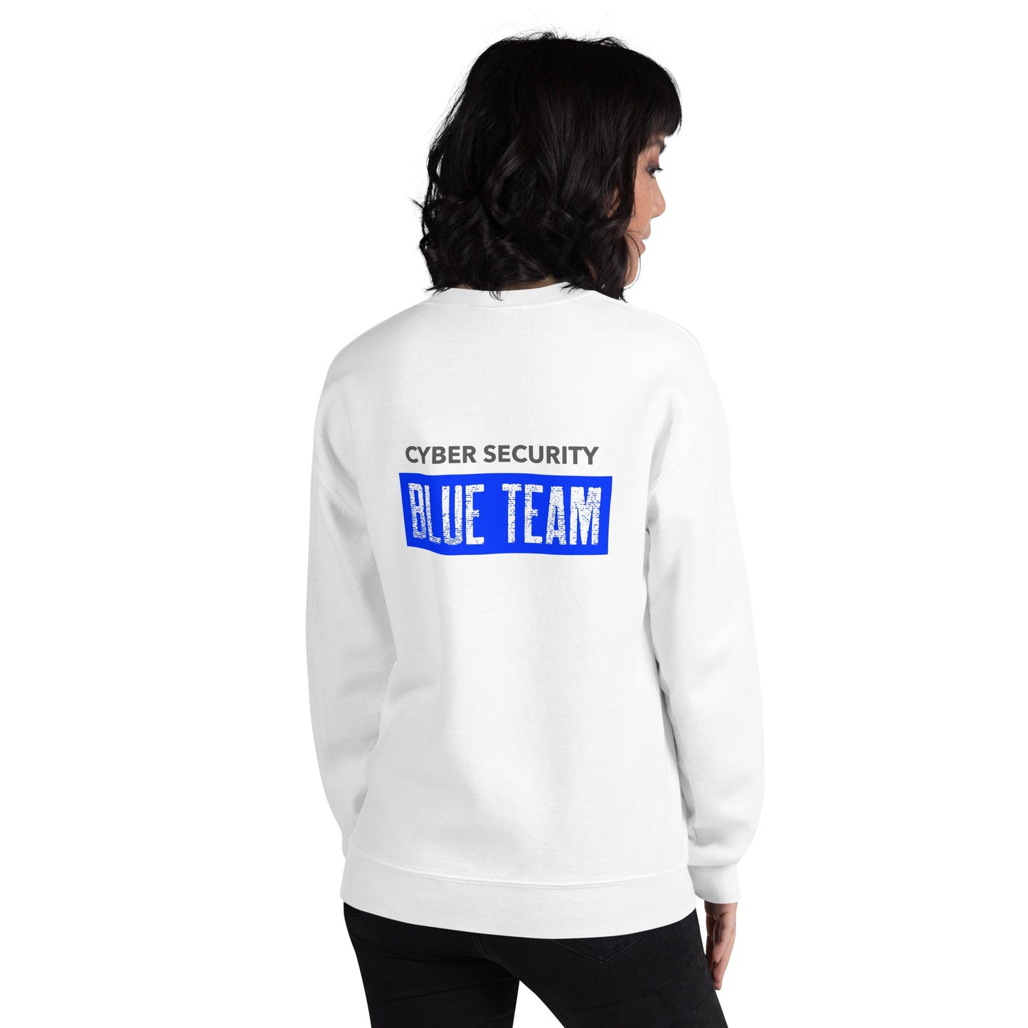 Cyber Security Blue Team V5 - Unisex Sweatshirt ( Back Print ) by DarkByteGear