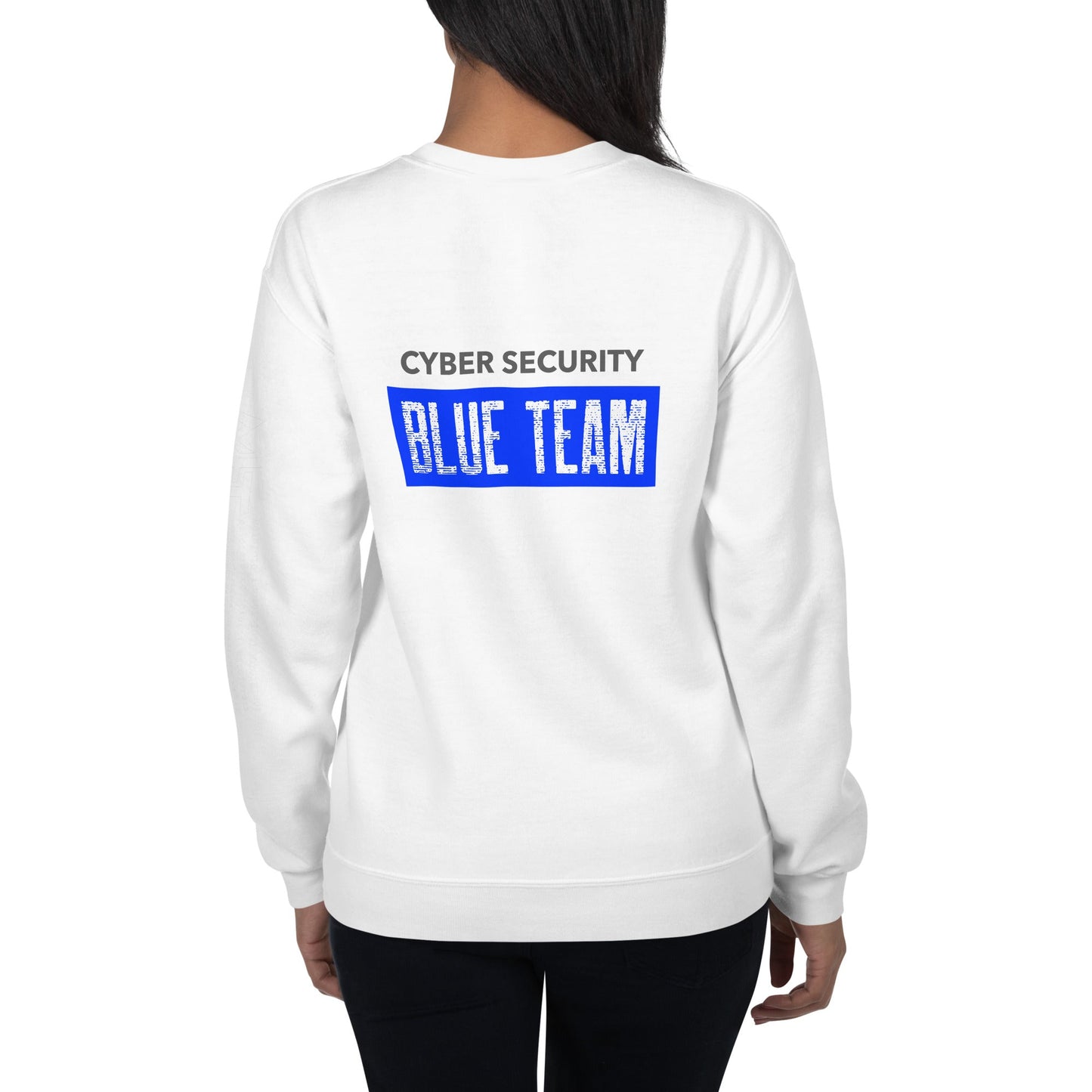 Cyber Security Blue Team V5 - Unisex Sweatshirt ( Back Print ) by DarkByteGear