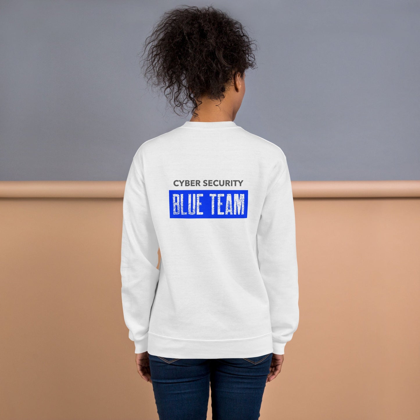 Cyber Security Blue Team V5 - Unisex Sweatshirt ( Back Print ) by DarkByteGear