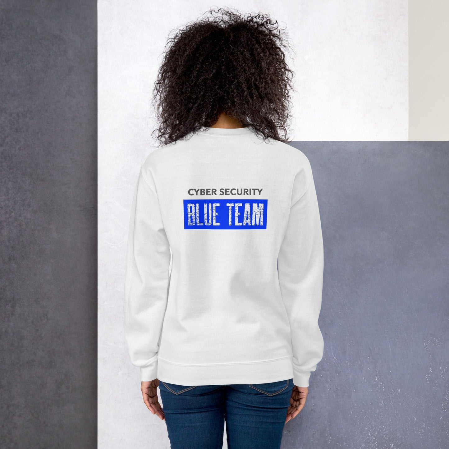 Cyber Security Blue Team V5 - Unisex Sweatshirt ( Back Print ) by DarkByteGear