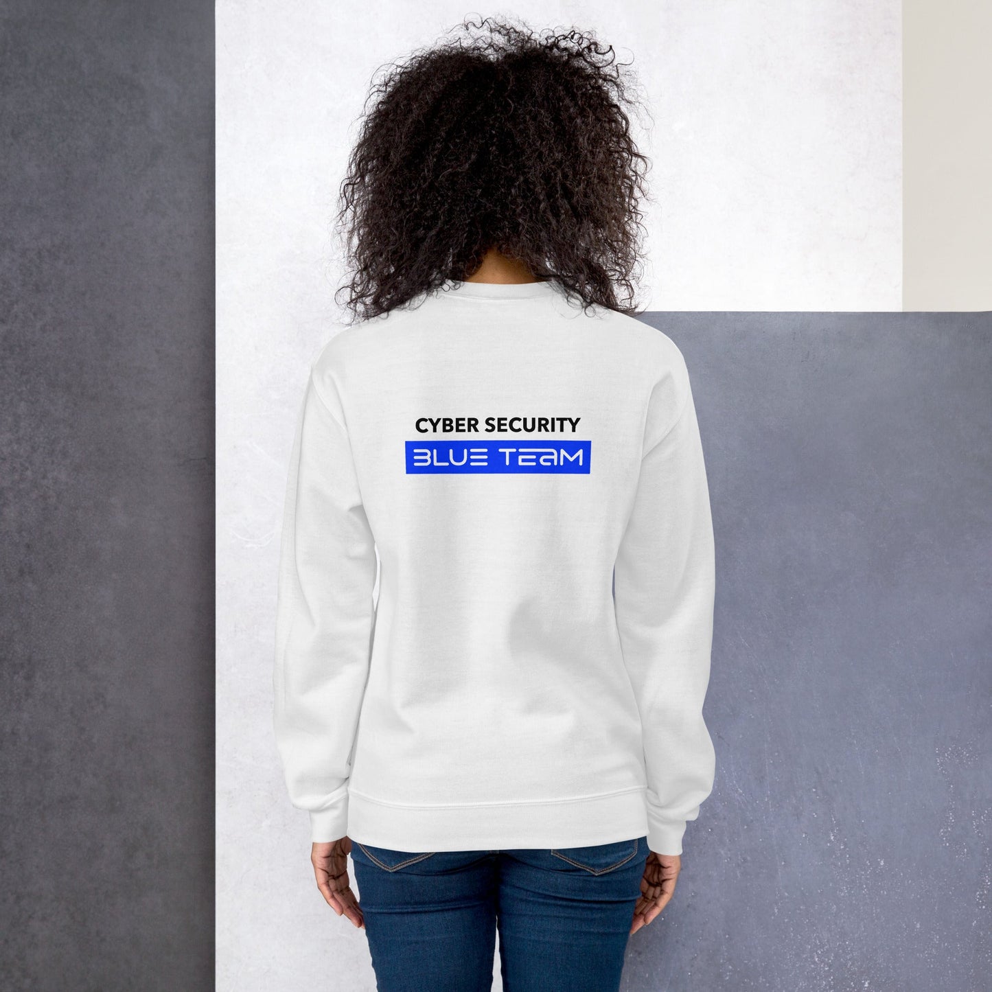 Cyber Security Blue Team V8 - Unisex Sweatshirt ( Back Print ) by DarkByteGear