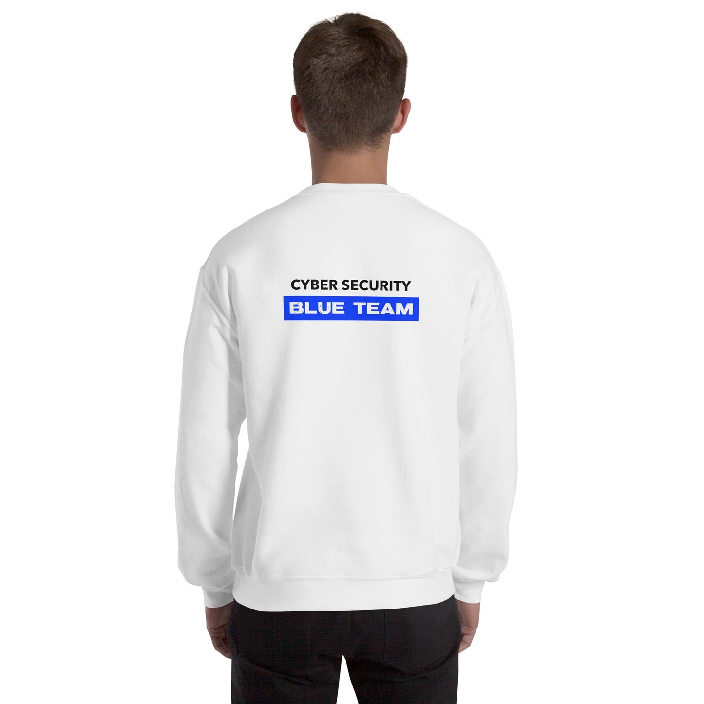Cyber Security Blue Team V9 - Unisex Sweatshirt ( Back Print ) by DarkByteGear