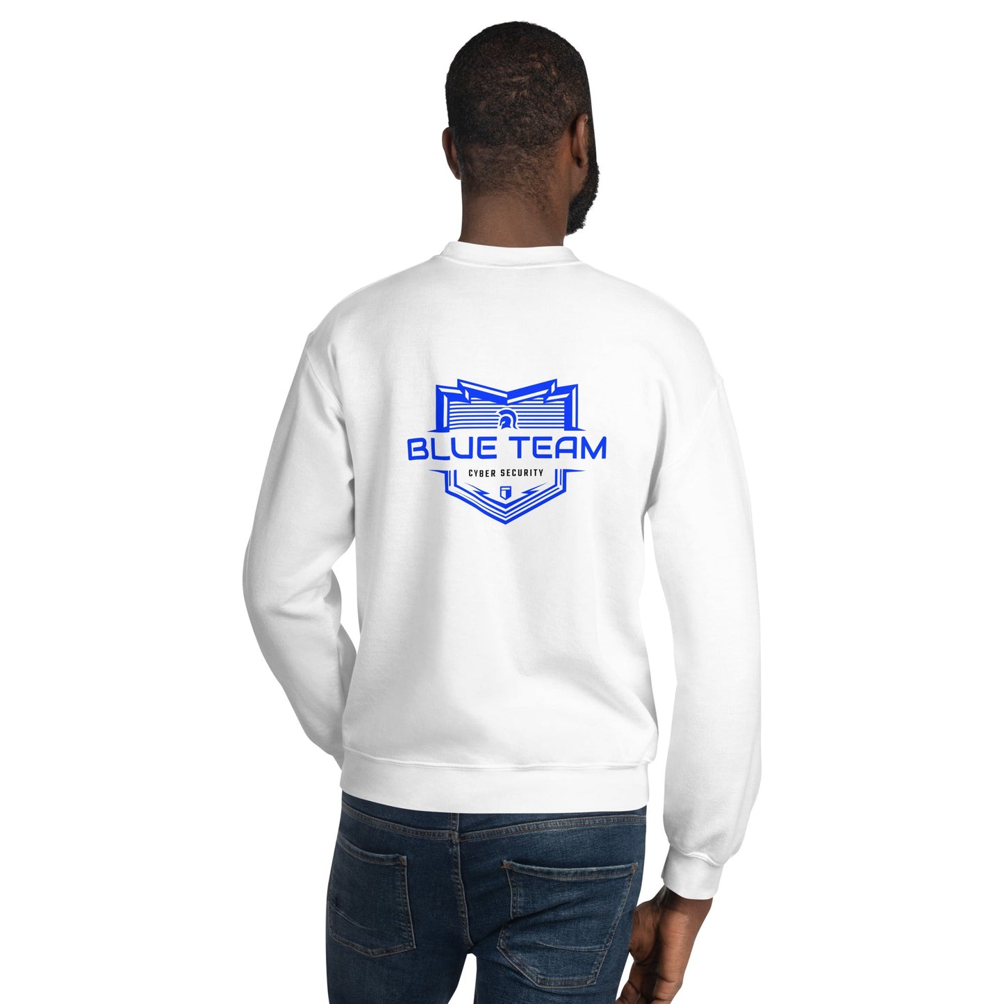 Cyber Security Blue Team V17 - Unisex Sweatshirt ( Back Print ) by DarkByteGear