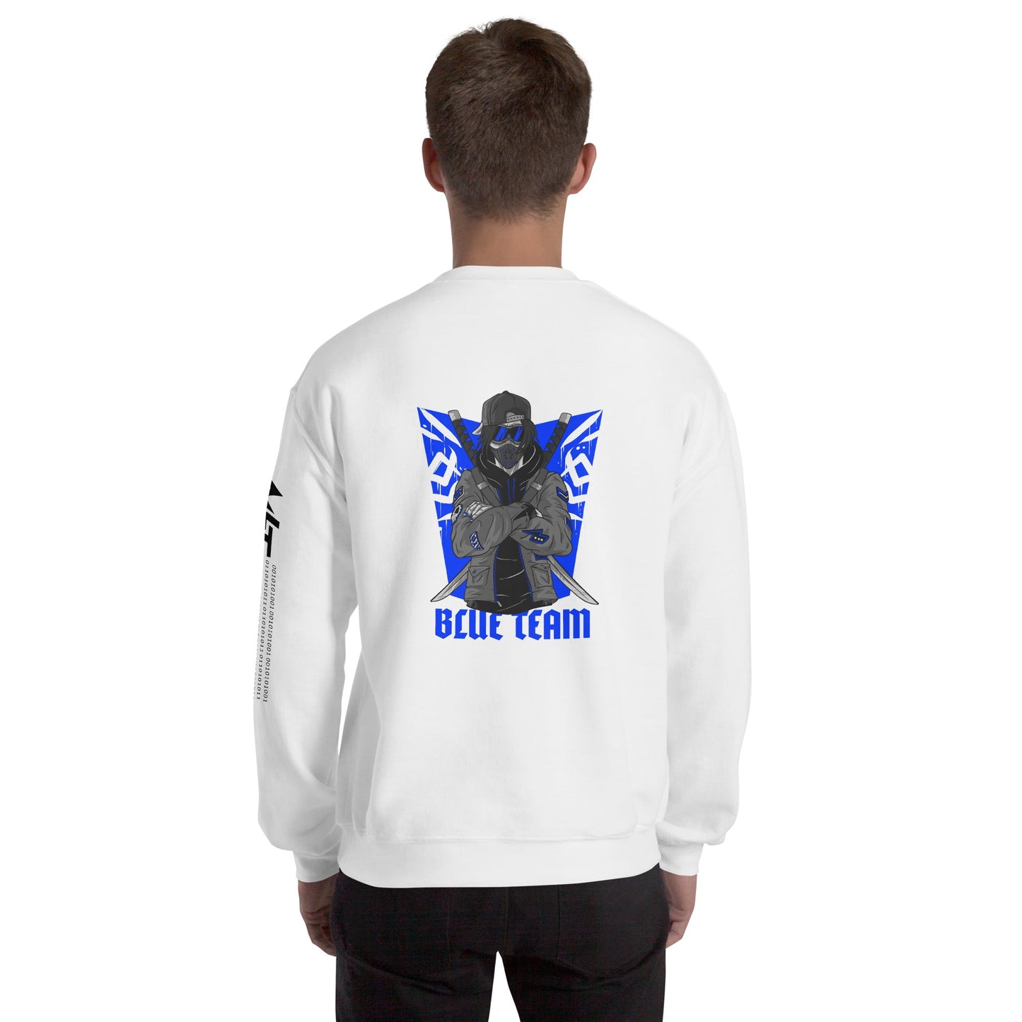 Cyber Security Blue Team V3 - Unisex Sweatshirt ( Back Print ) by DarkByteGear