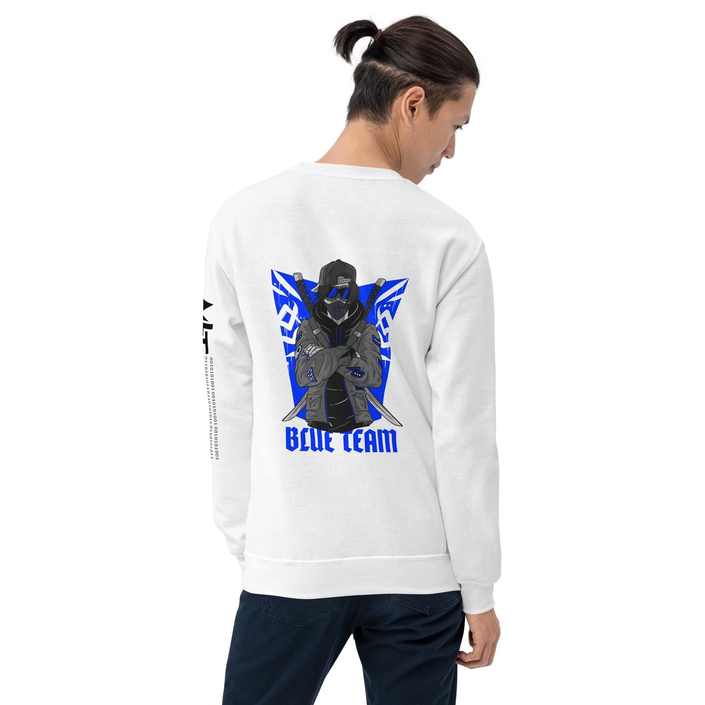 Cyber Security Blue Team V3 - Unisex Sweatshirt ( Back Print ) by DarkByteGear