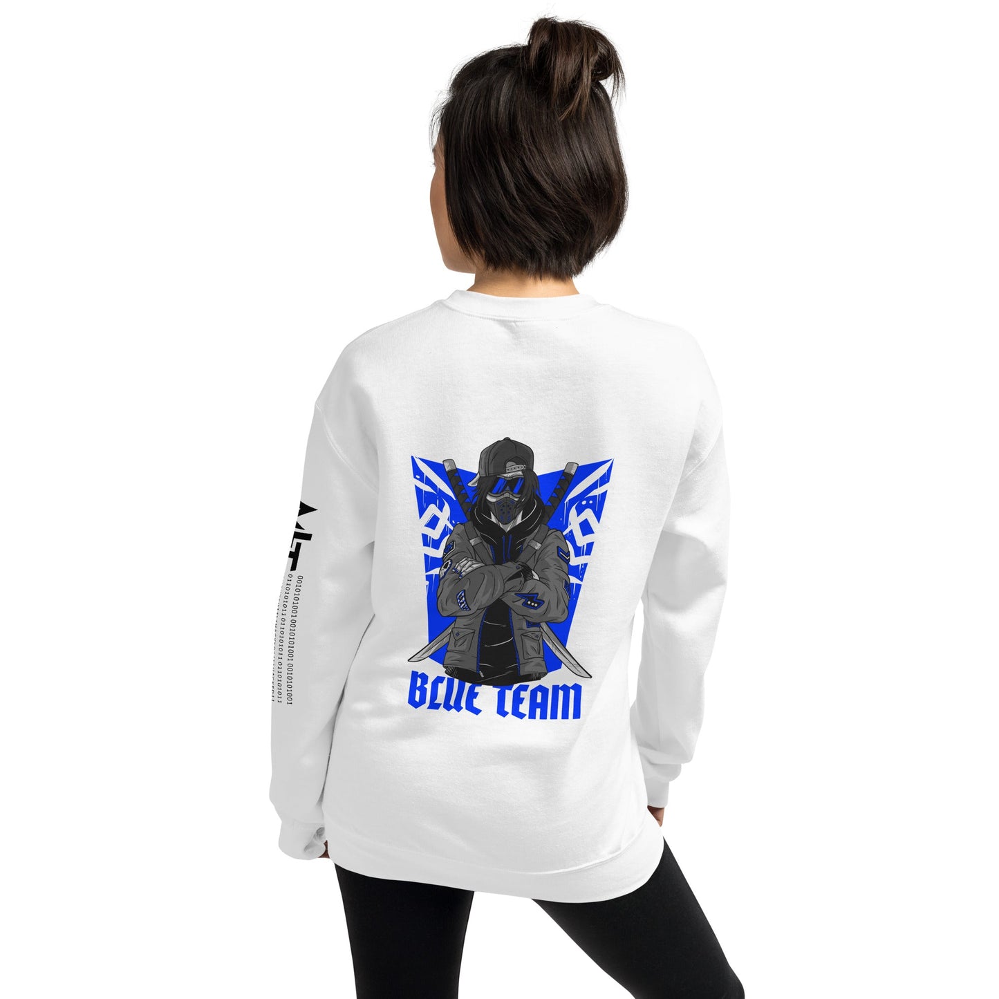 Cyber Security Blue Team V3 - Unisex Sweatshirt ( Back Print ) by DarkByteGear
