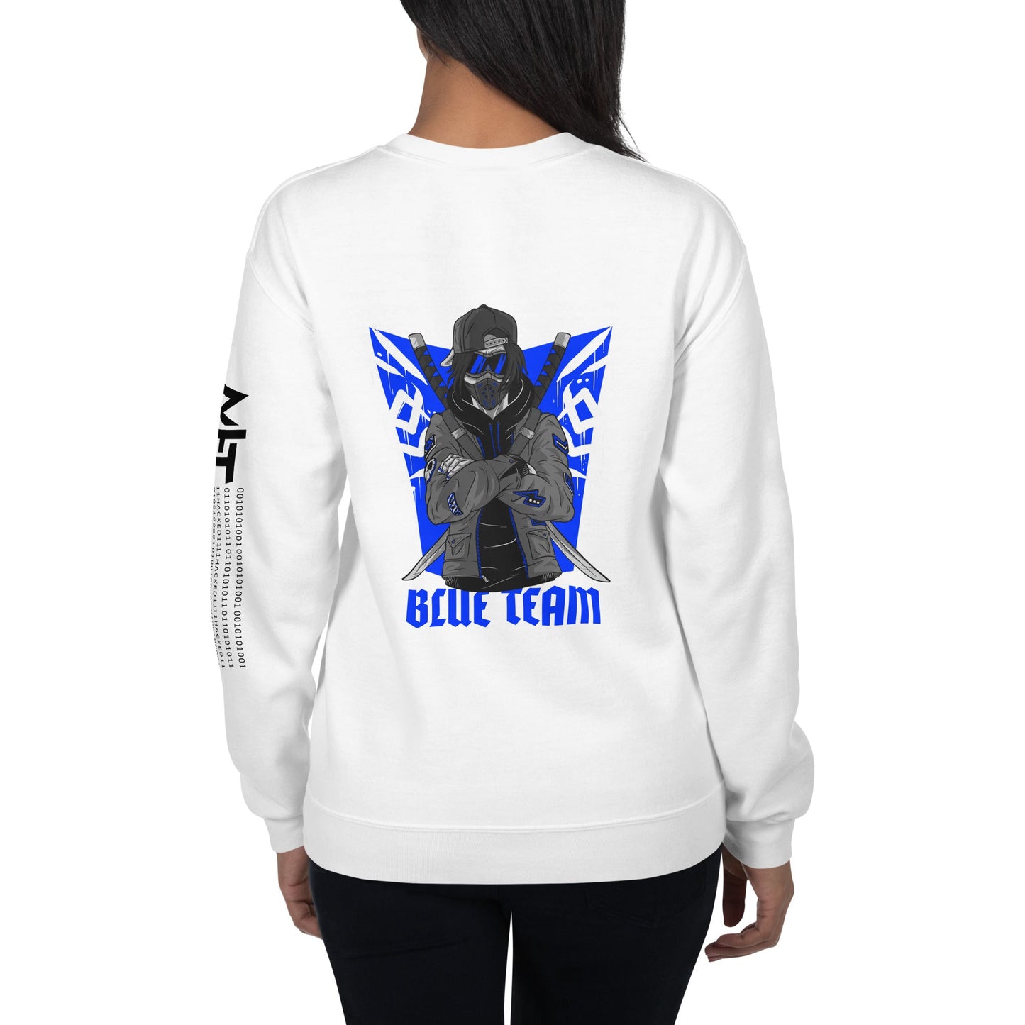 Cyber Security Blue Team V3 - Unisex Sweatshirt ( Back Print ) by DarkByteGear