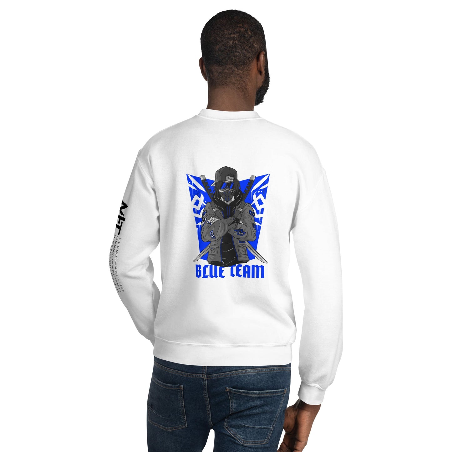 Cyber Security Blue Team V3 - Unisex Sweatshirt ( Back Print ) by DarkByteGear