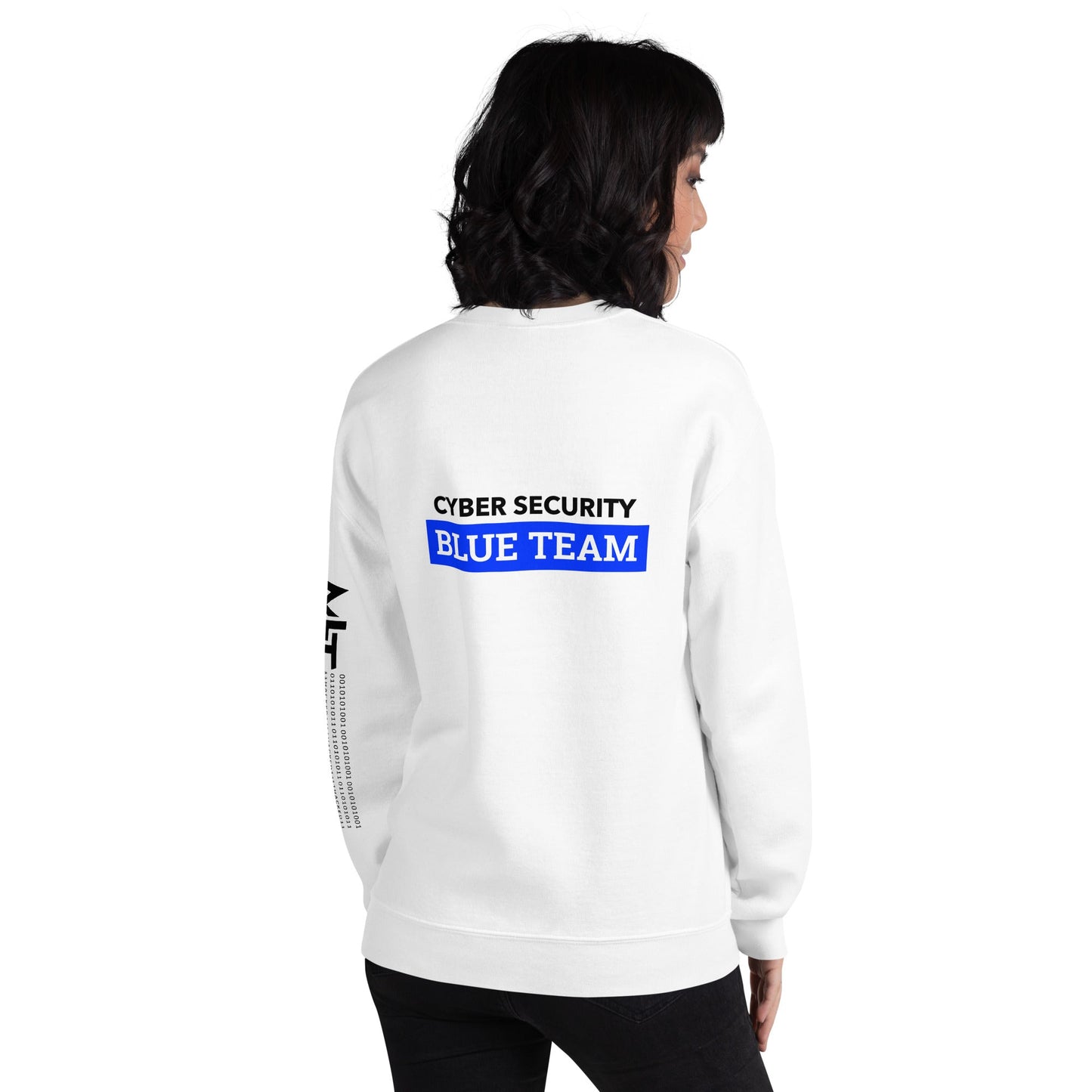 Cyber Security Blue Team V6 - Unisex Sweatshirt ( Back Print ) by DarkByteGear