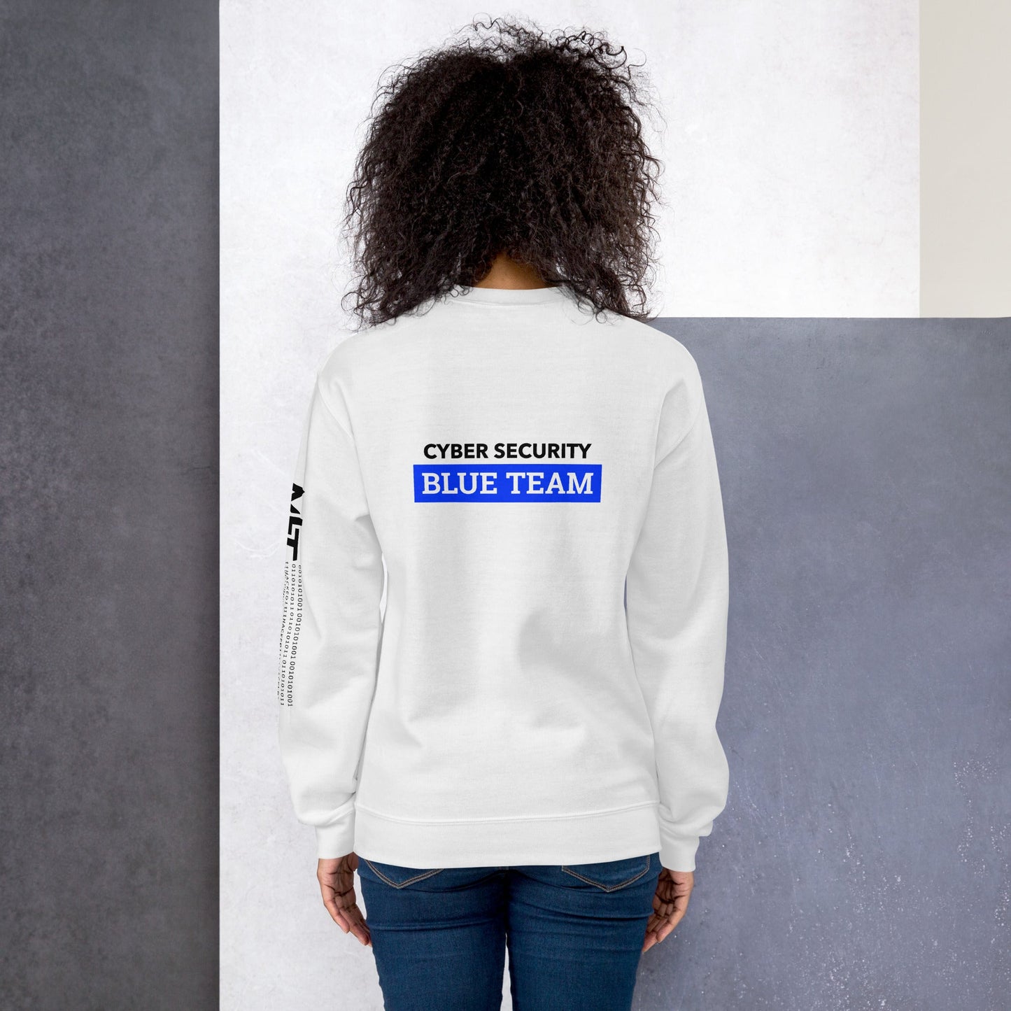 Cyber Security Blue Team V6 - Unisex Sweatshirt ( Back Print ) by DarkByteGear
