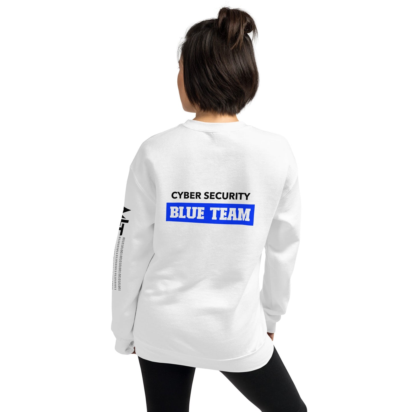 Cyber Security Blue Team V10 - Unisex Sweatshirt ( Back Print ) by DarkByteGear
