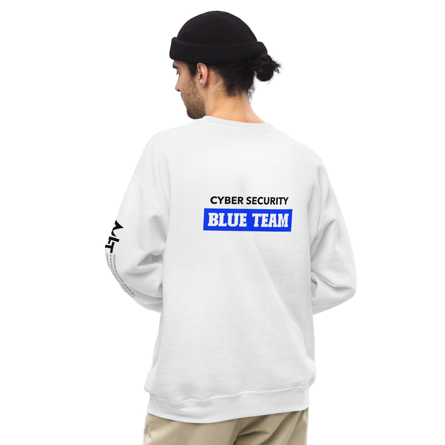 Cyber Security Blue Team V10 - Unisex Sweatshirt ( Back Print ) by DarkByteGear
