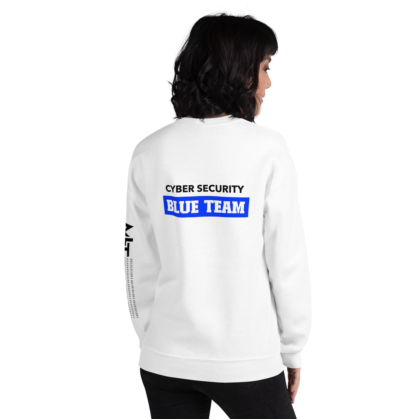 Cyber Security Blue Team V10 - Unisex Sweatshirt ( Back Print ) by DarkByteGear