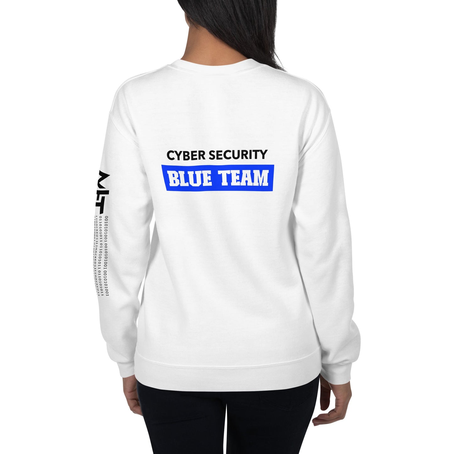 Cyber Security Blue Team V10 - Unisex Sweatshirt ( Back Print ) by DarkByteGear