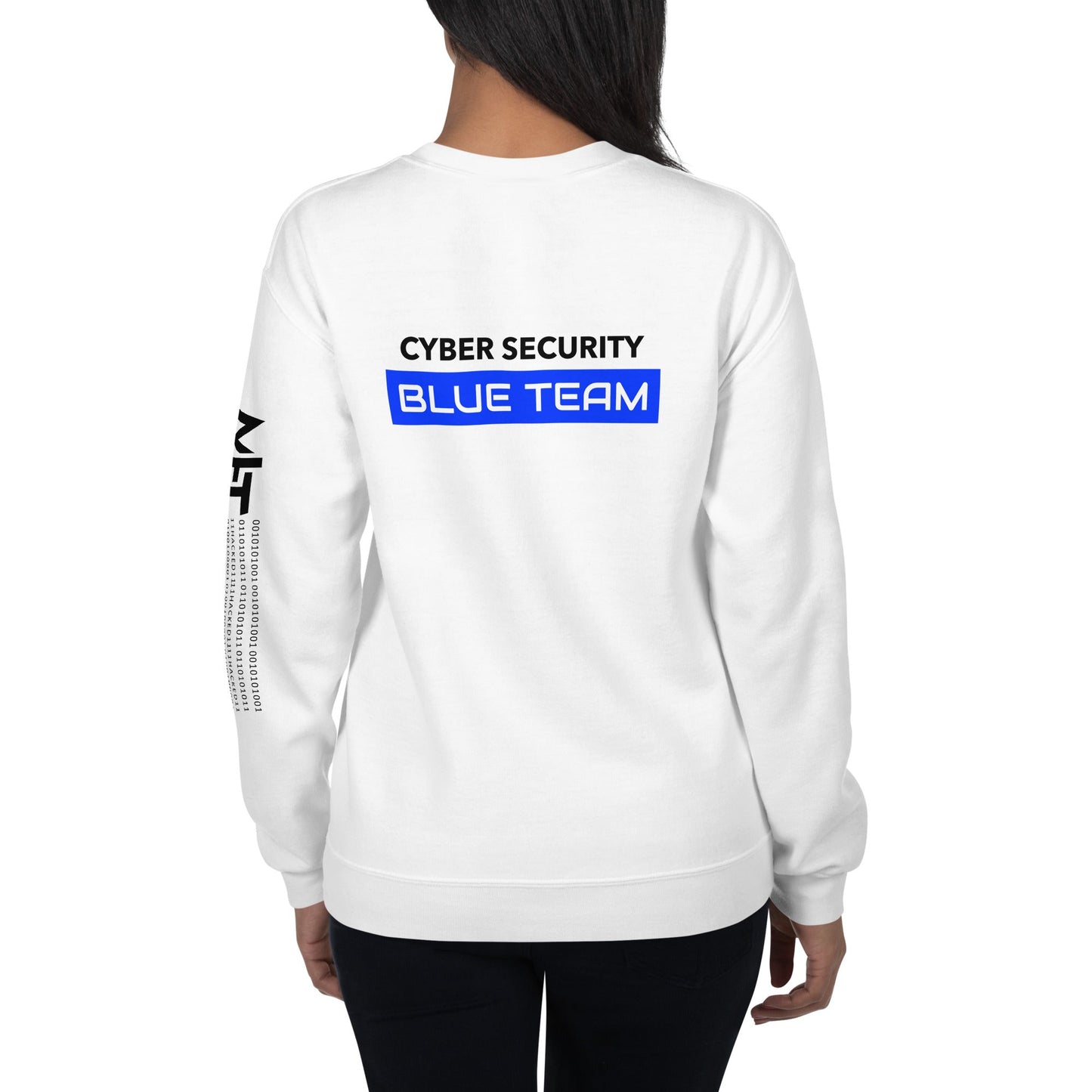 Cyber Security Blue Team V12 - Unisex Sweatshirt ( Back Print ) by DarkByteGear