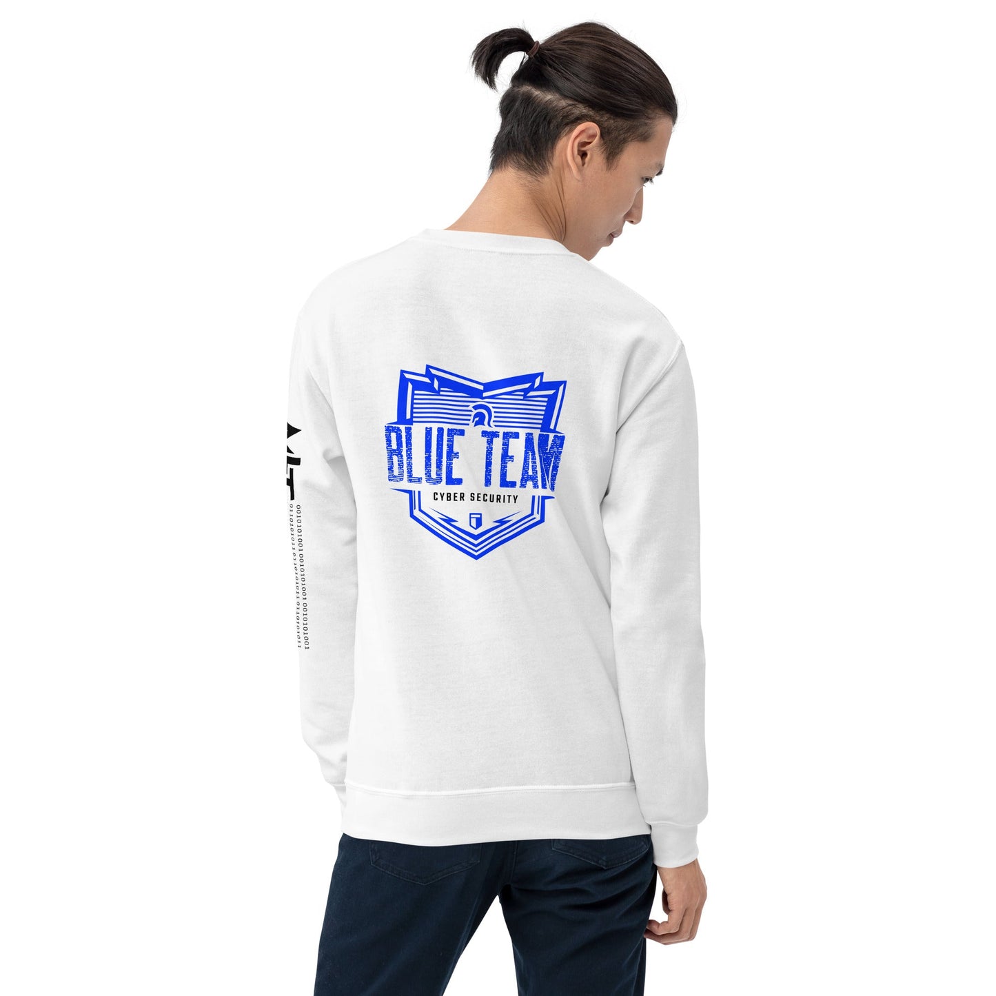 Cyber Security Blue Team V13 - Unisex Sweatshirt ( Back Print ) by DarkByteGear