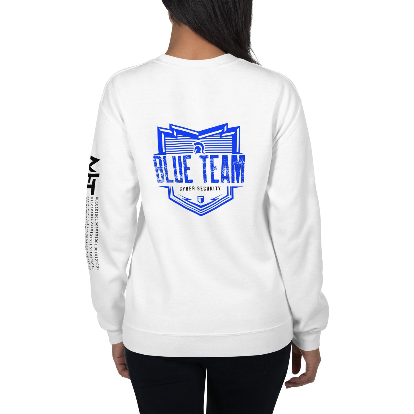 Cyber Security Blue Team V13 - Unisex Sweatshirt ( Back Print ) by DarkByteGear