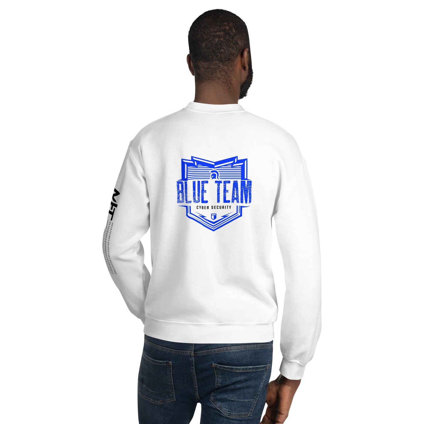 Cyber Security Blue Team V13 - Unisex Sweatshirt ( Back Print ) by DarkByteGear