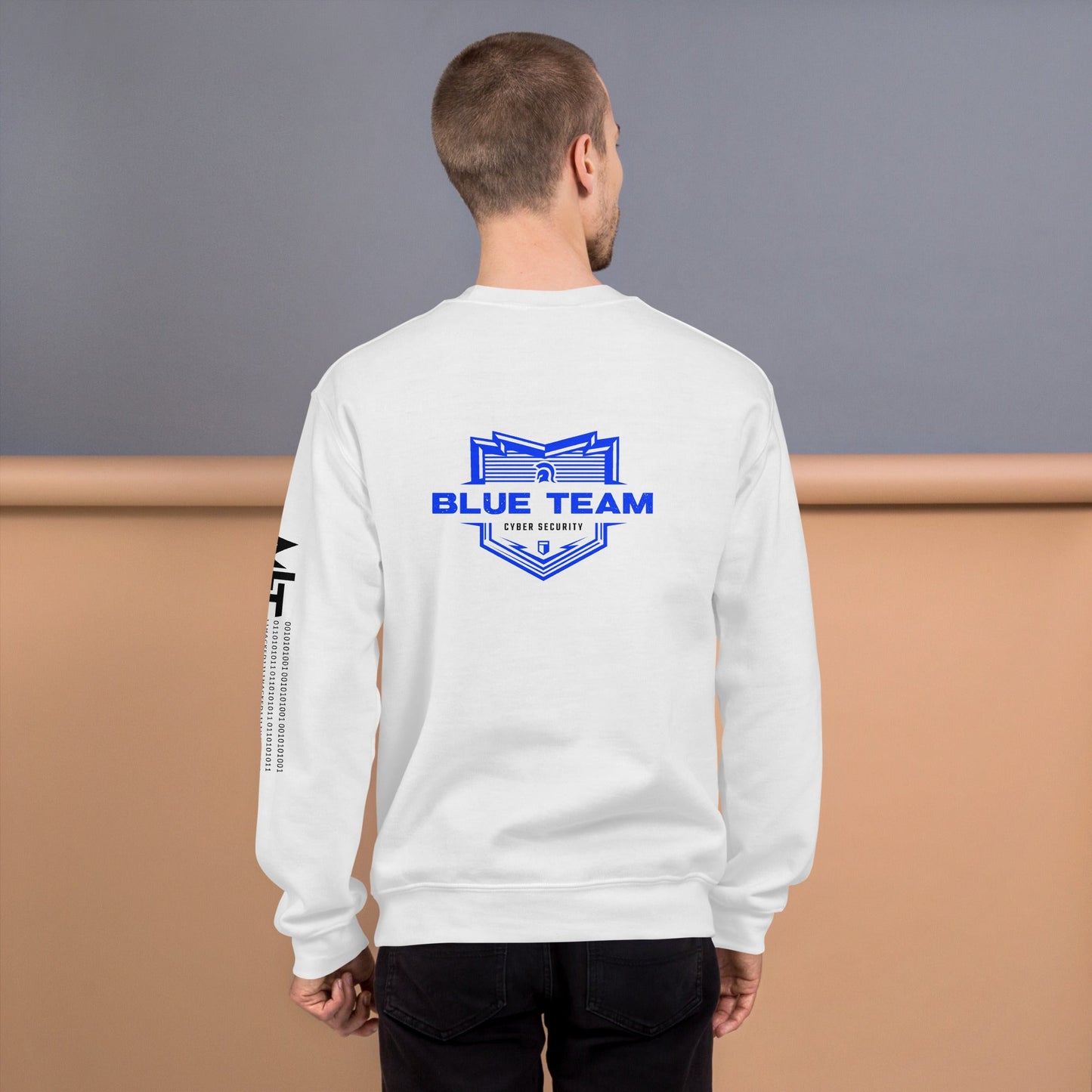 Cyber Security Blue Team V14 - Unisex Sweatshirt ( Back Print ) by DarkByteGear