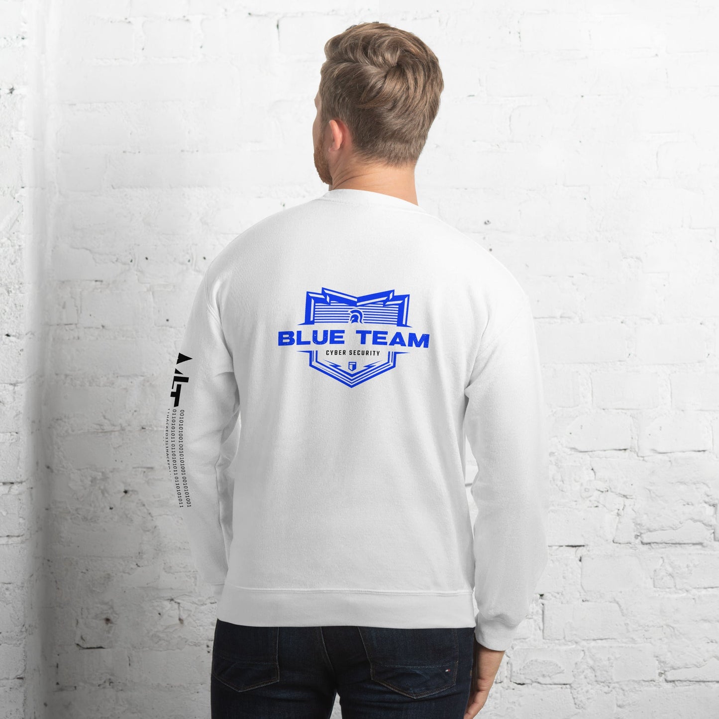 Cyber Security Blue Team V14 - Unisex Sweatshirt ( Back Print ) by DarkByteGear