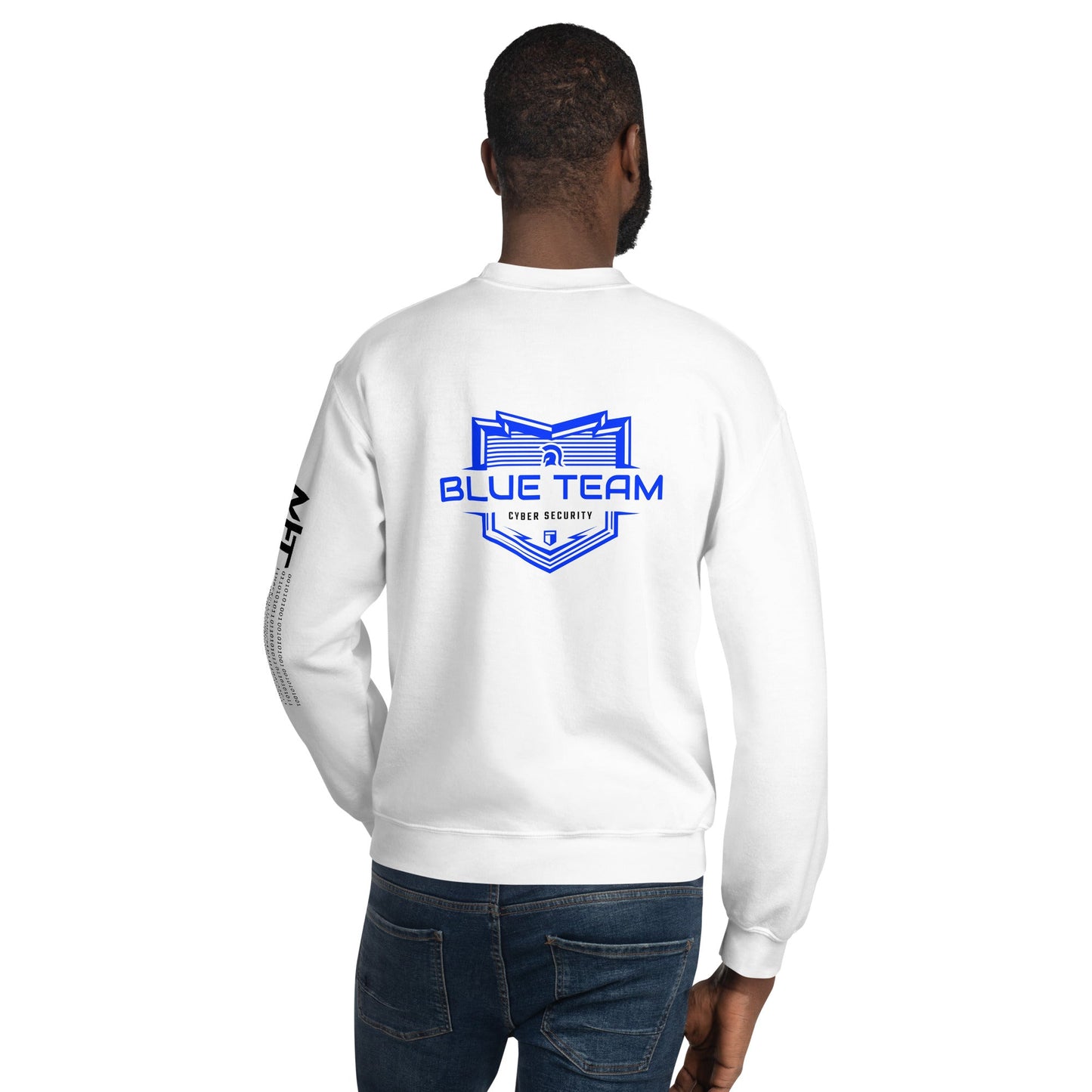 Cyber Security Blue Team V17 - Unisex Sweatshirt ( Back Print ) by DarkByteGear