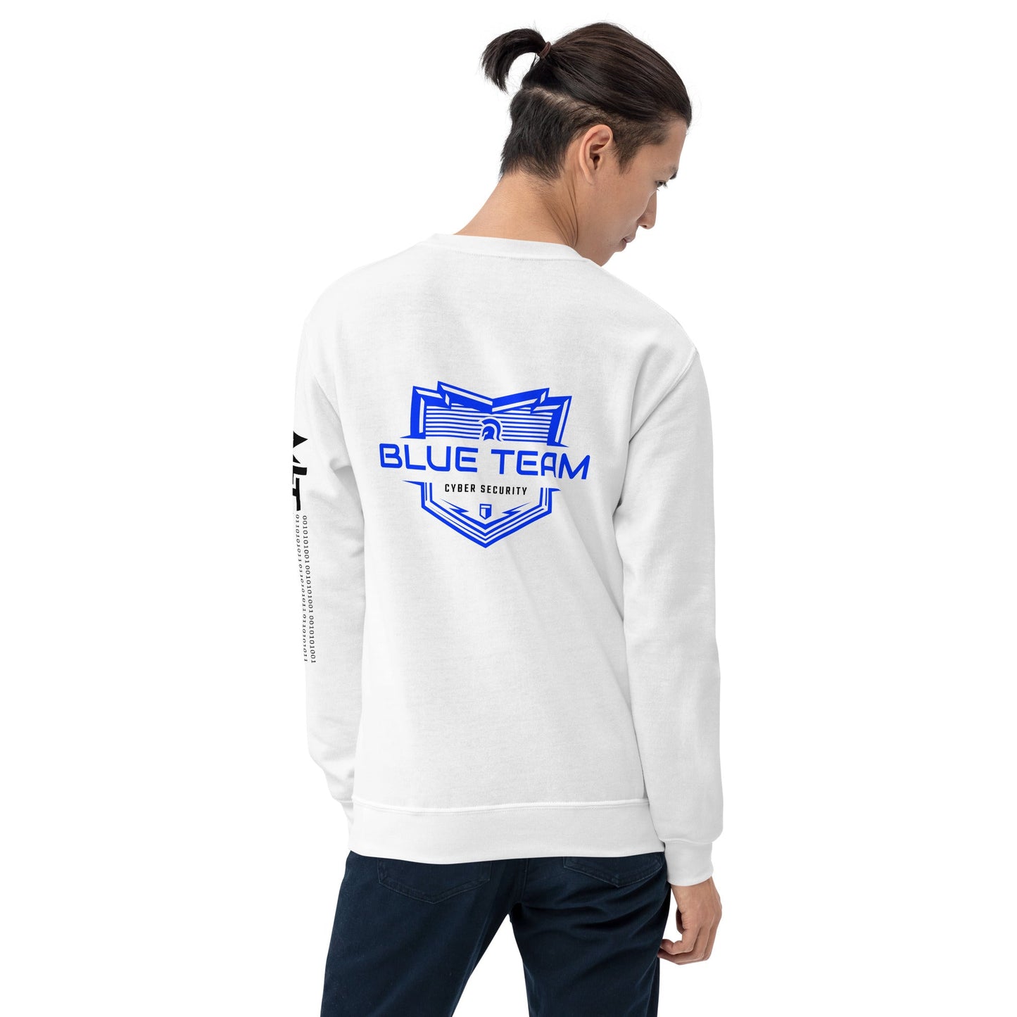 Cyber Security Blue Team V17 - Unisex Sweatshirt ( Back Print ) by DarkByteGear