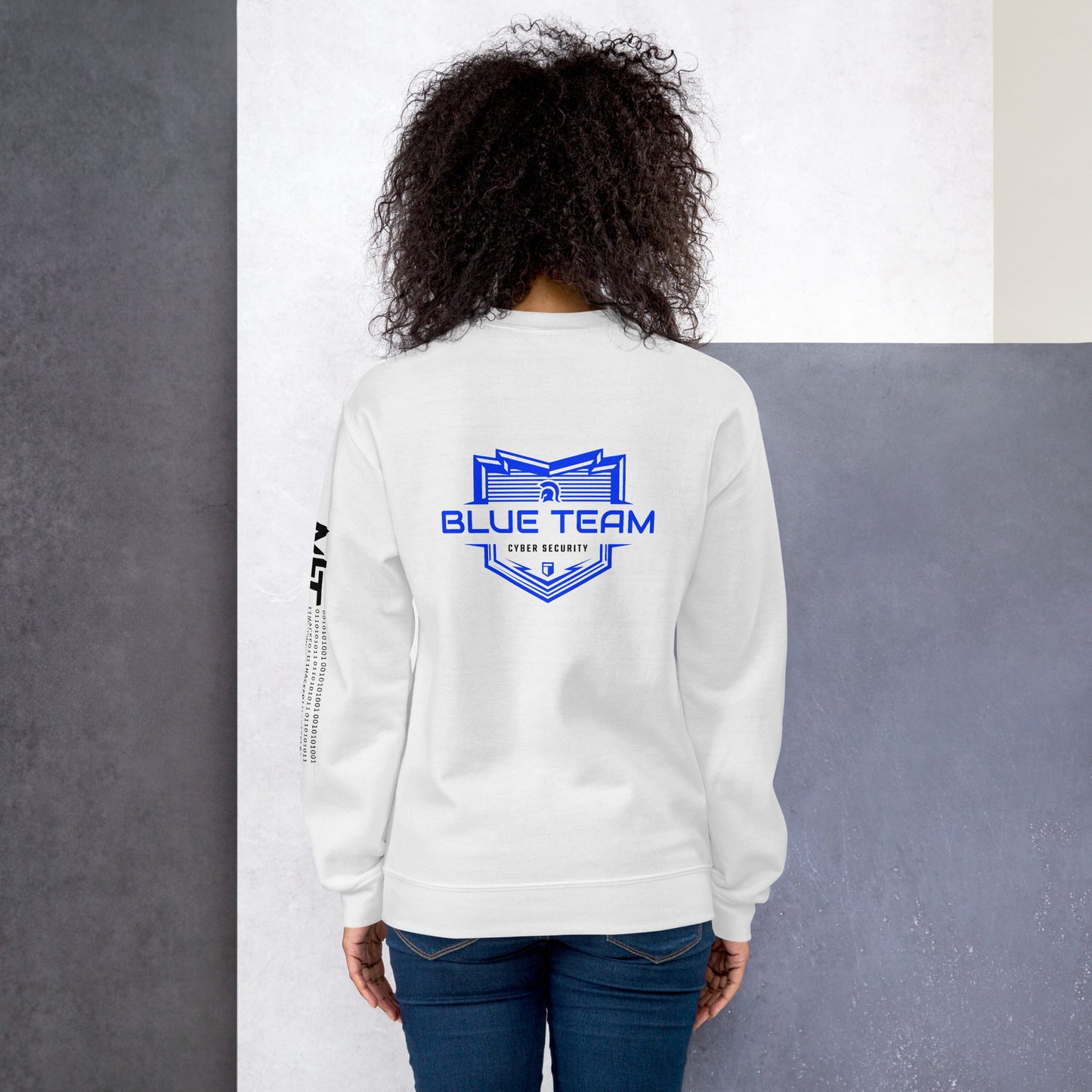 Cyber Security Blue Team V17 - Unisex Sweatshirt ( Back Print ) by DarkByteGear