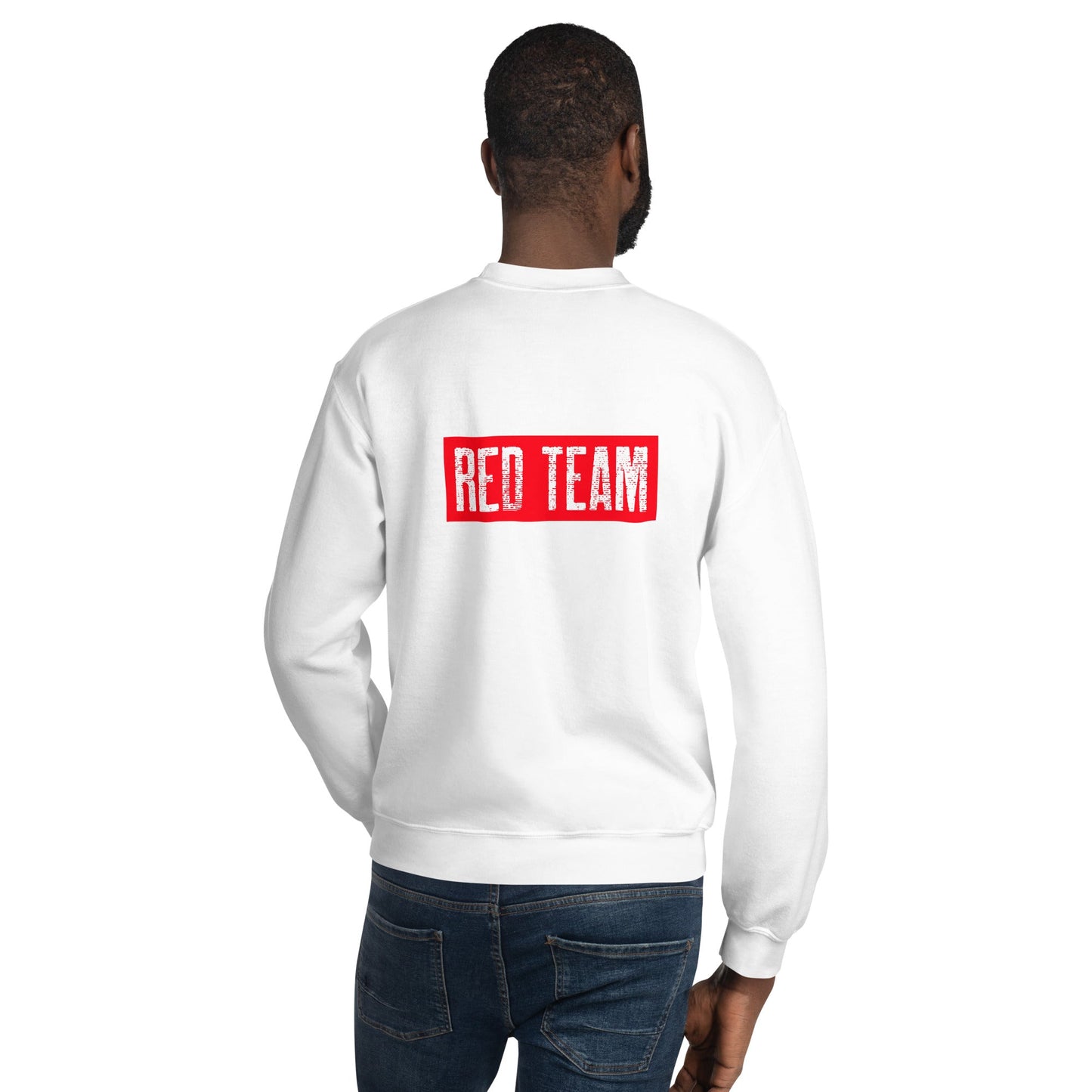 Cyber Security Red Team V1 - Unisex Sweatshirt ( Back Print ) by DarkByteGear