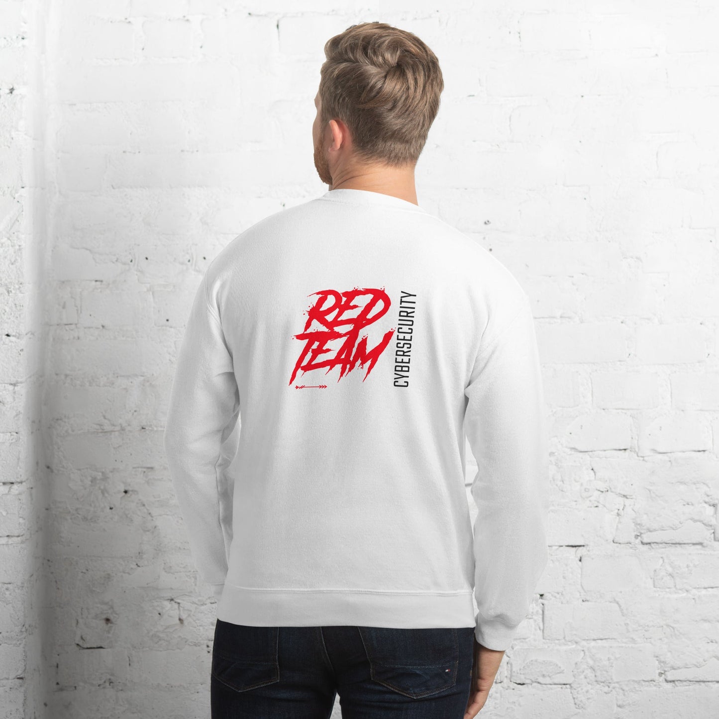 Cyber Security Red Team V6 - Unisex Sweatshirt ( Back Print ) by DarkByteGear